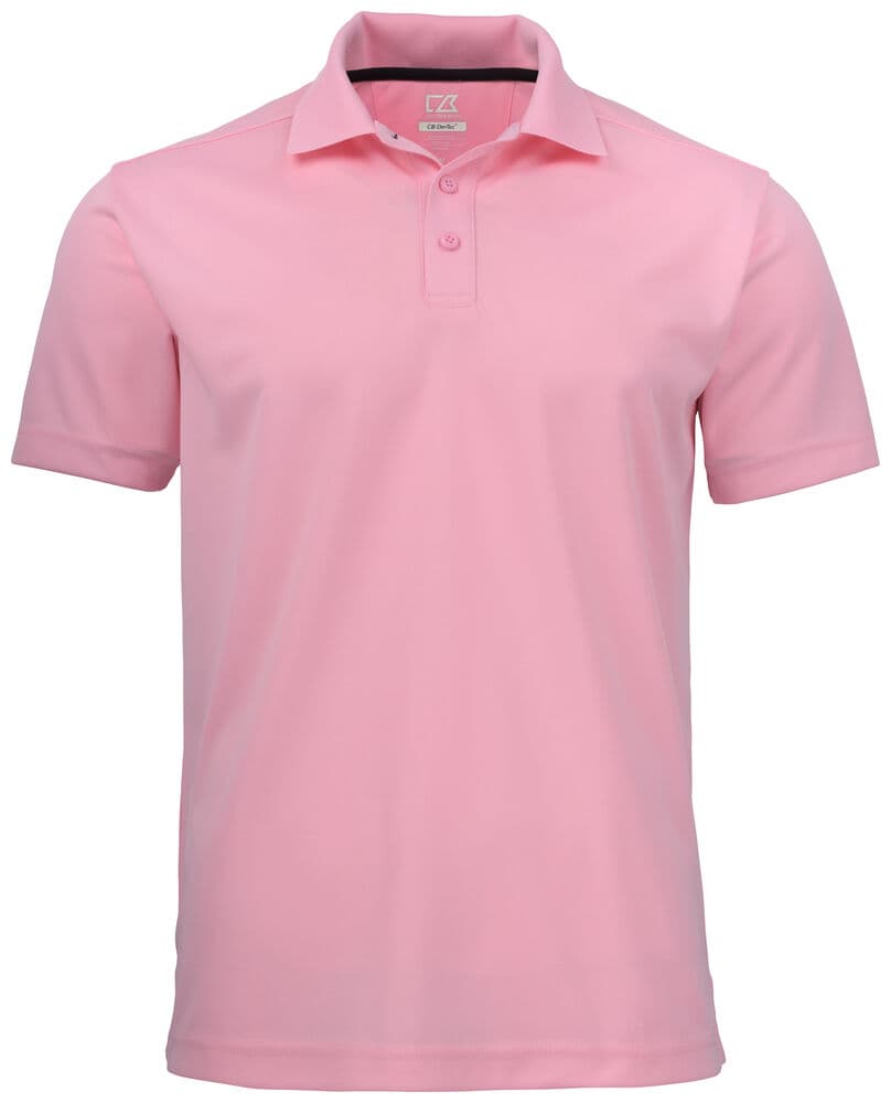 Polo Cutter & Buck Kelowna homme coloris Rose brume