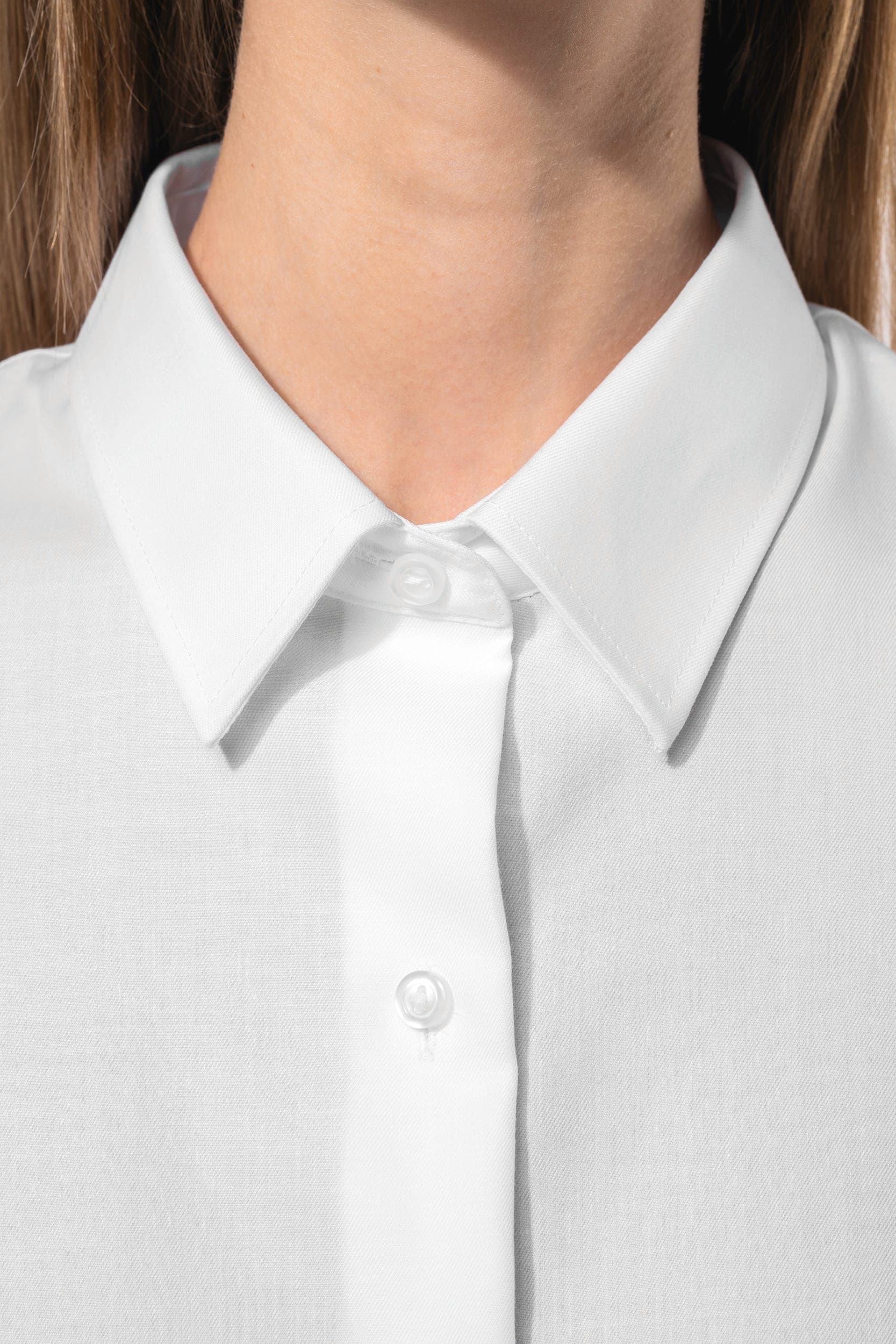 Chemise manches longues sans repassage femme en situation