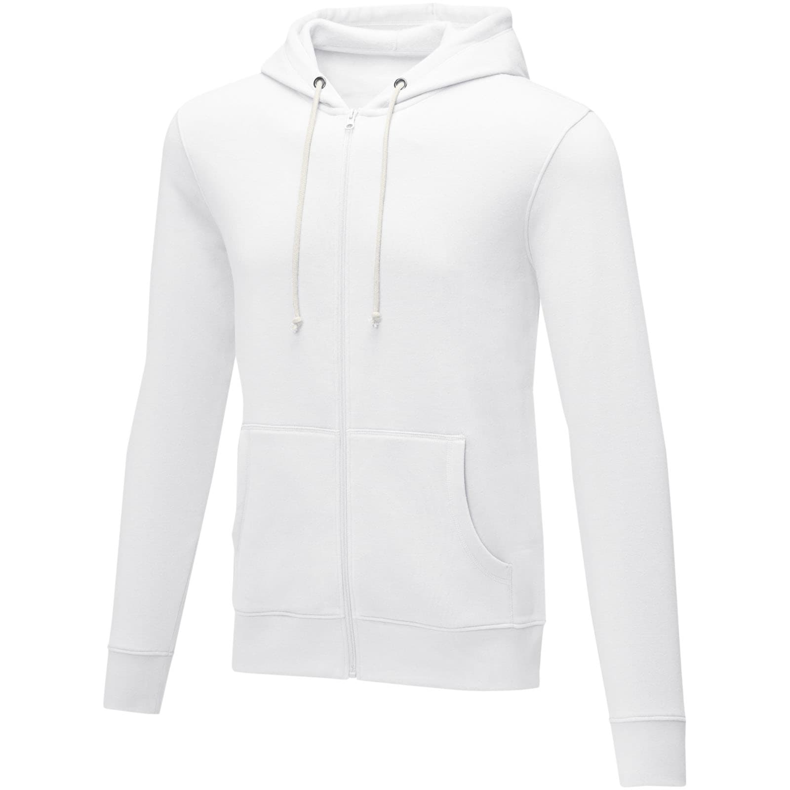 Sweat à capuche zippé de 240 g/m² Charon pour homme coloris Blanc