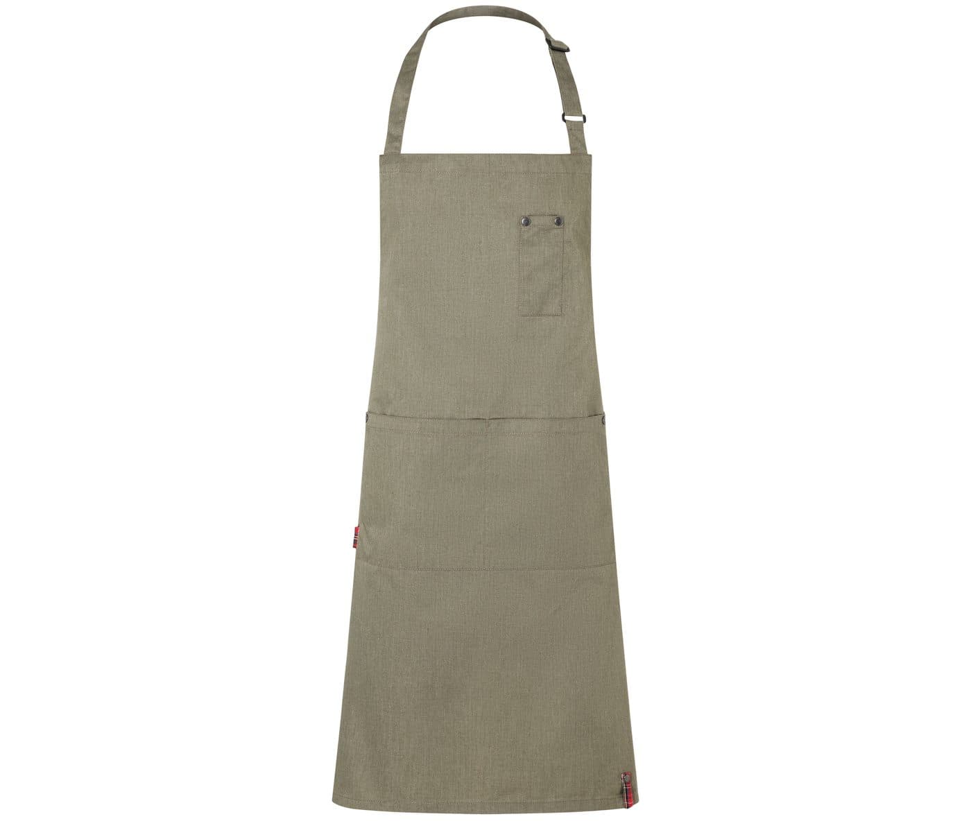BIB APRON DENIM-STYLE coloris Vert mousse vintage