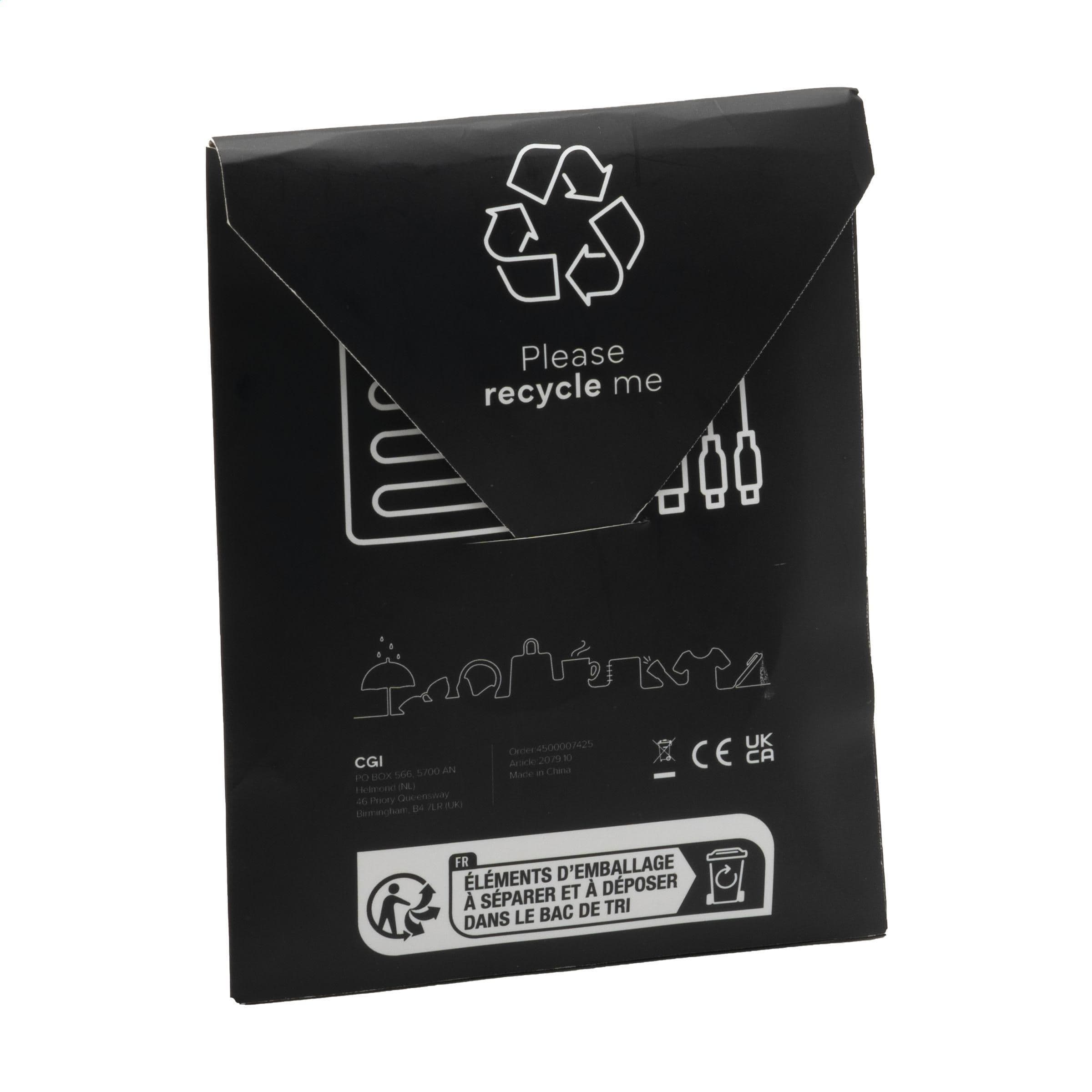 Câble de charge RCS ABS-TPE recyclé en situation