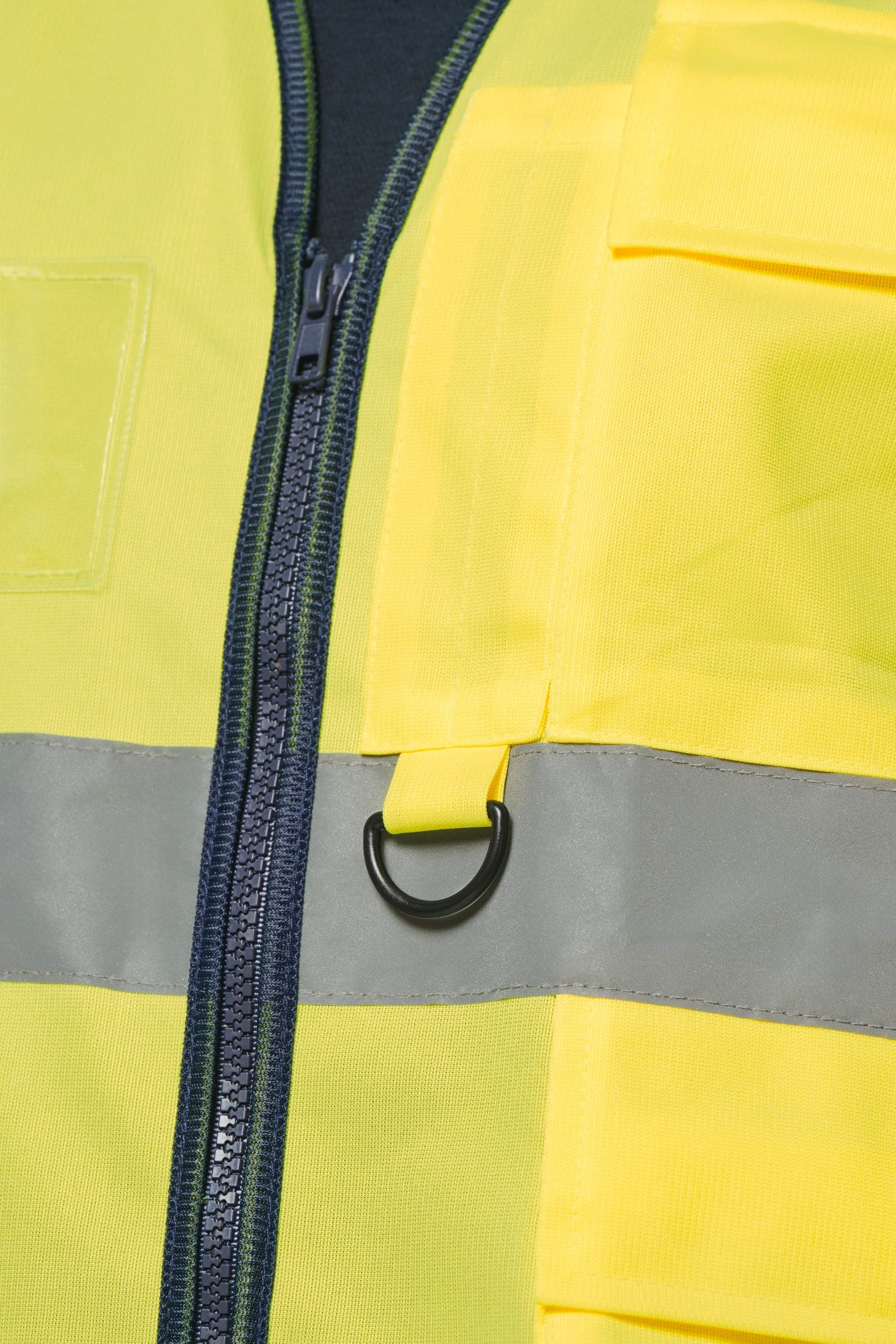 Gilet de sécurité haute visibilité recyclé avec zip unisexe en situation