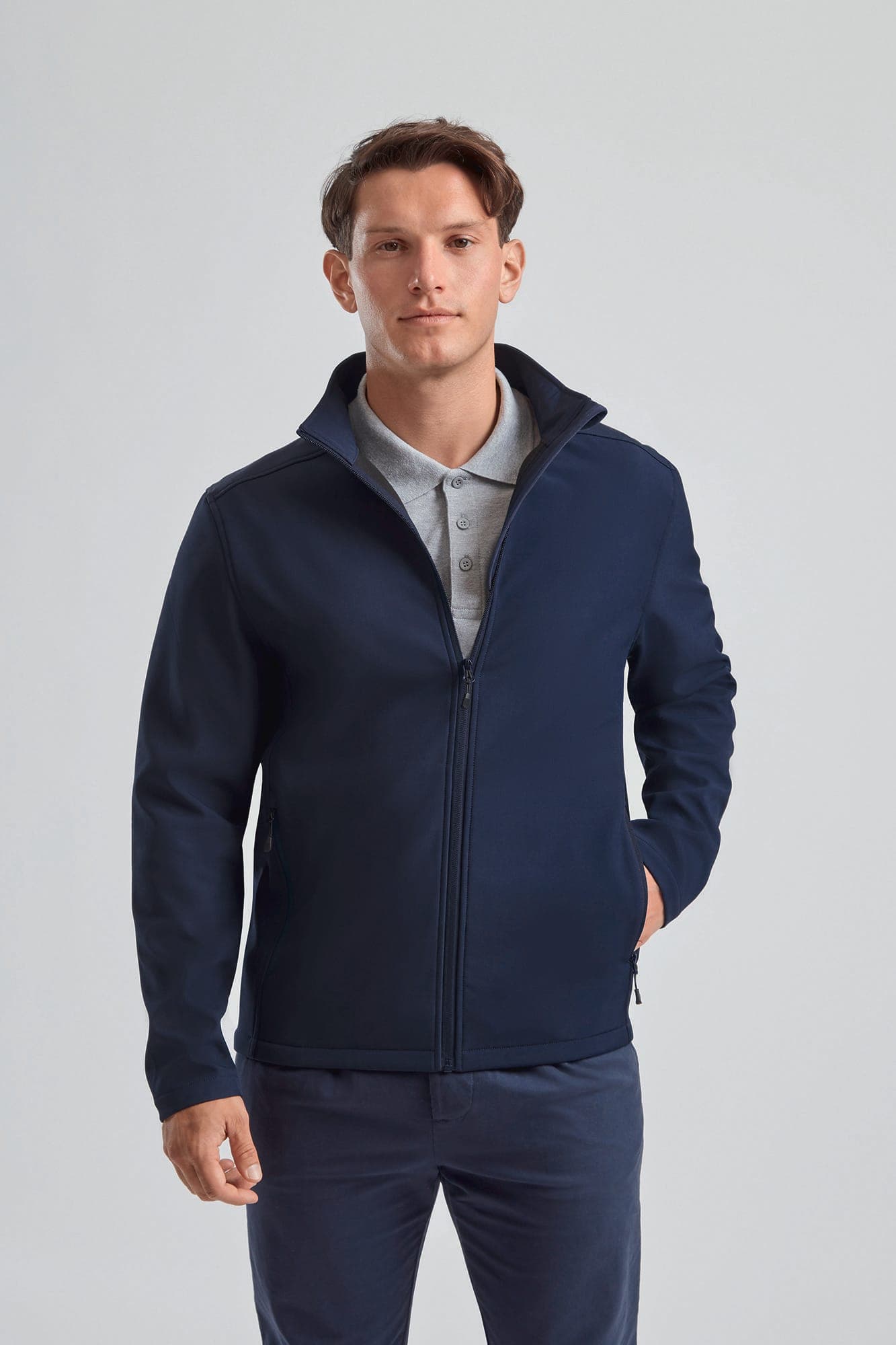 Veste softhsell Essential en situation