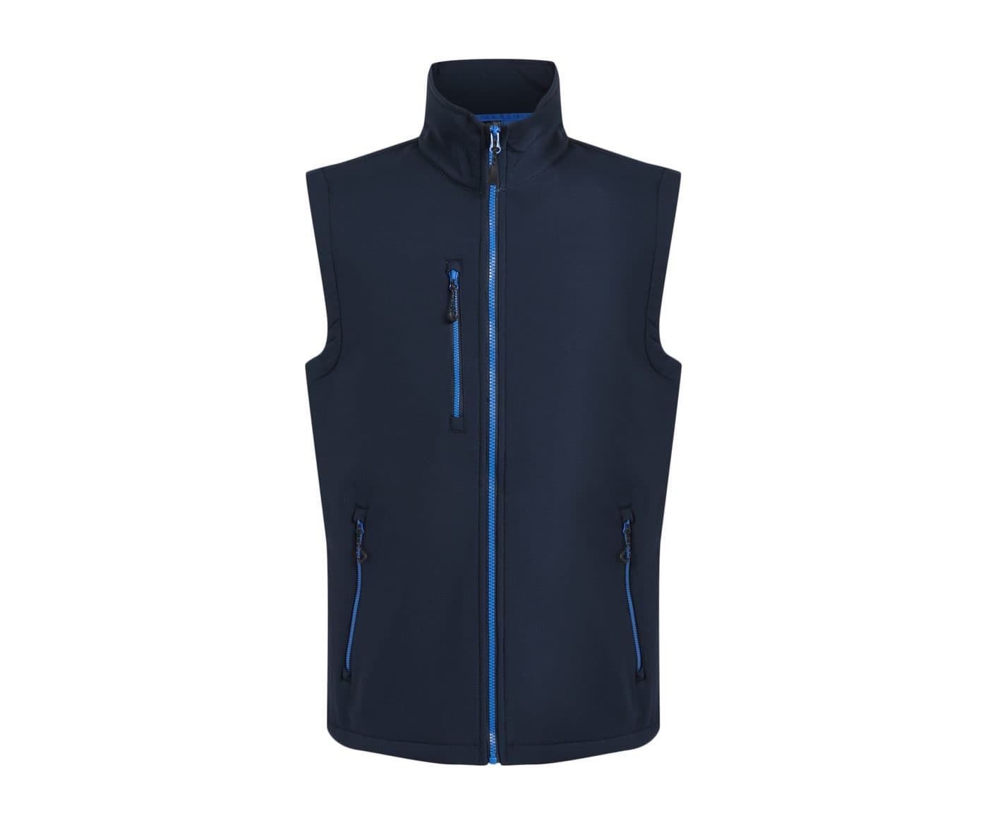 NAVIGATE 2 LAYER SOFTSHELL BODYWARMER coloris Noir / Bleu roi