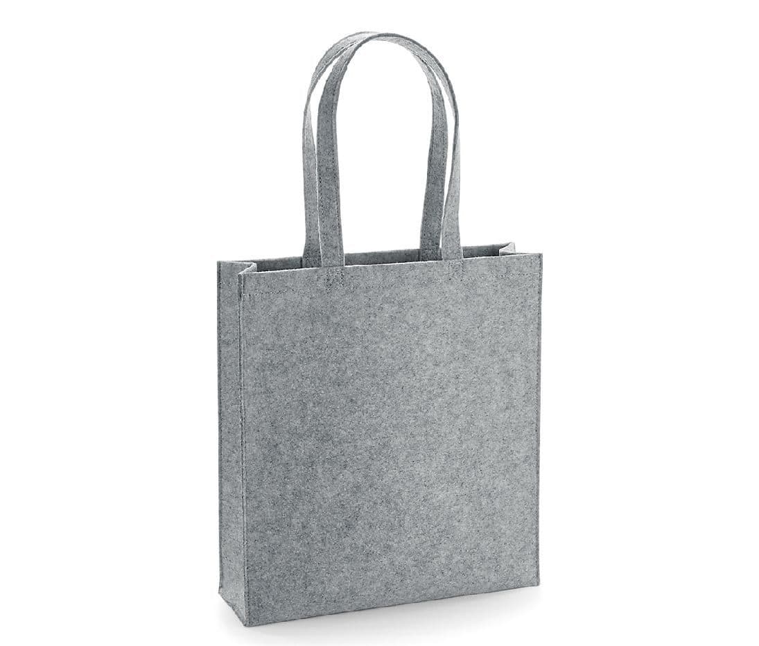 FELT TOTE BAG coloris Gris chiné