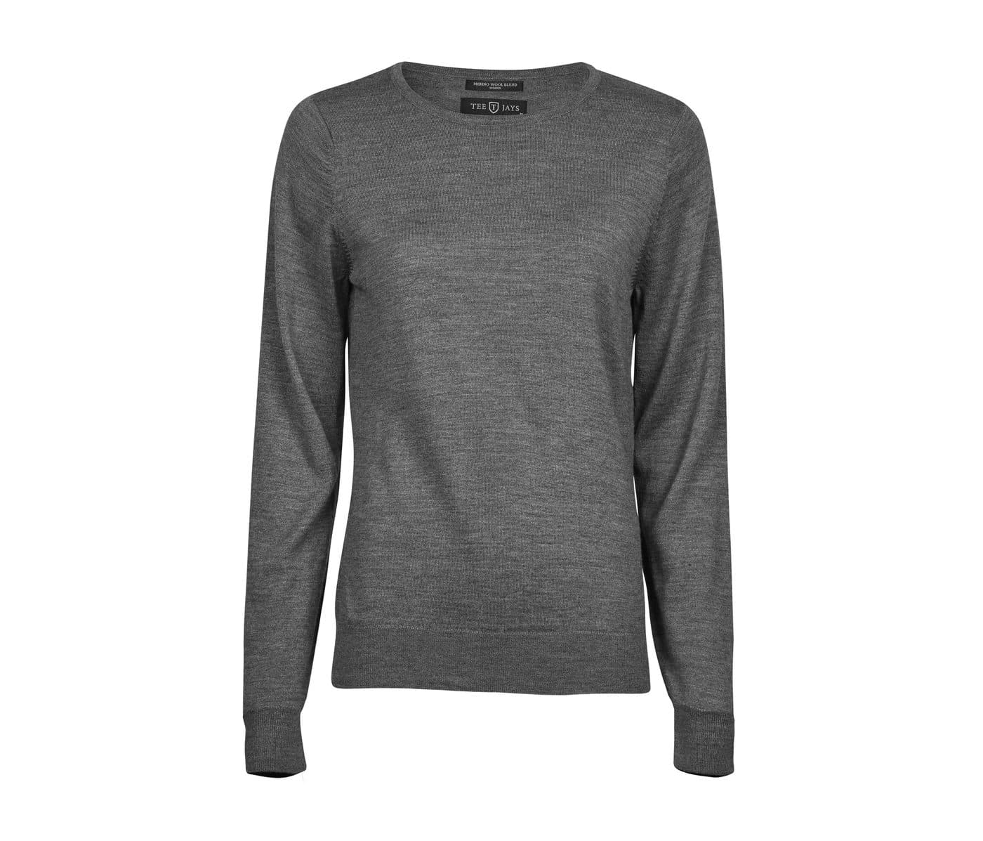 WOMENS CREW NECK coloris Gris chiné