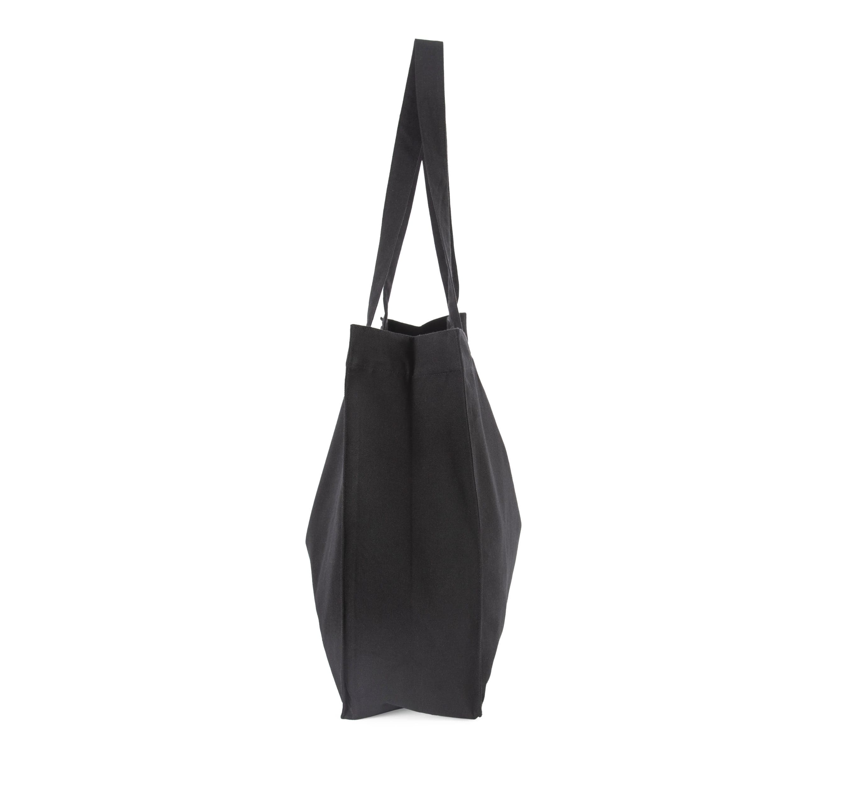 Grand sac shopping en coton recyclé en situation