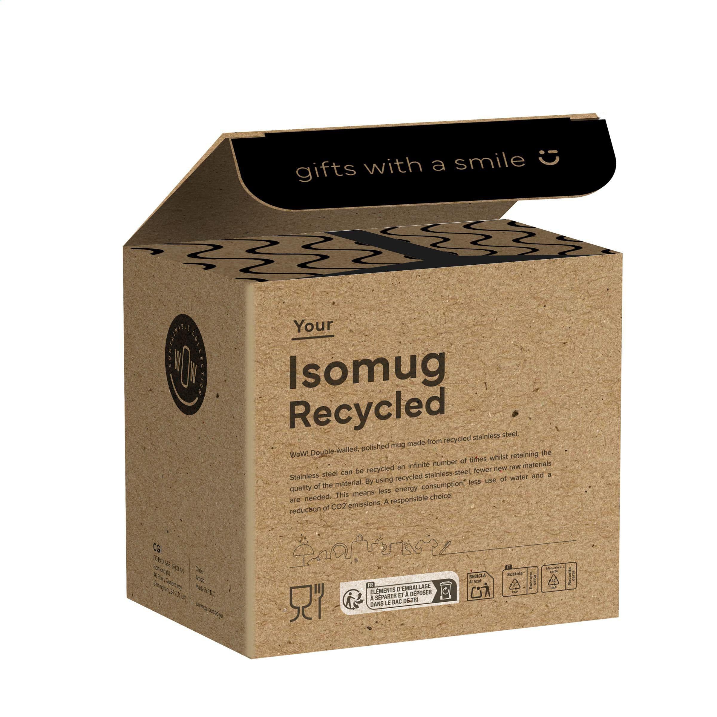 Mug IsoMug acier recyclé RCS 300 ml en situation
