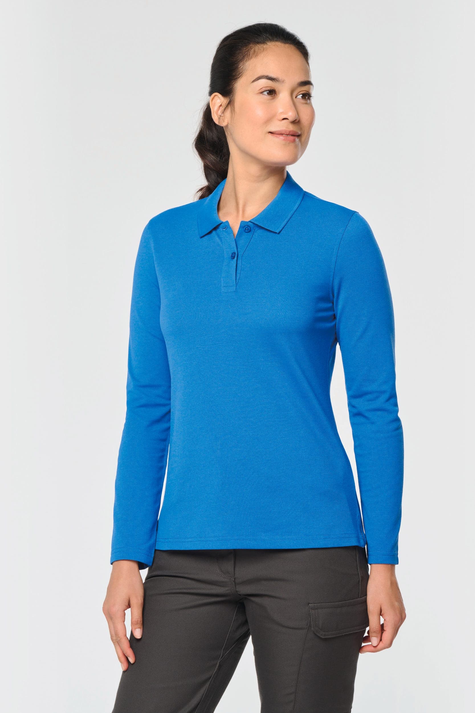 Polo manches longues femme