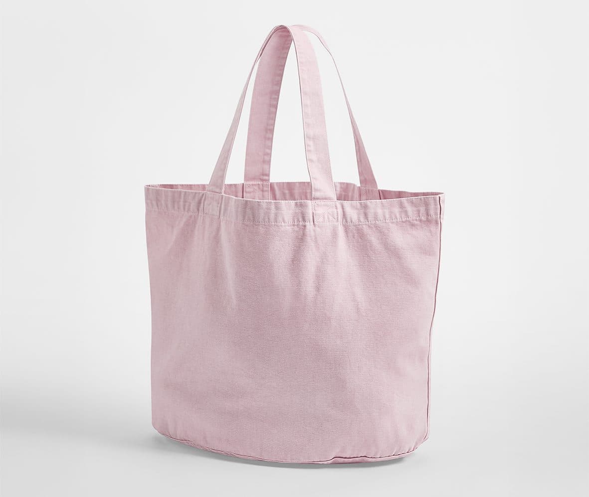 GARMENT DYED SHOPPER coloris Rose poudré vintage