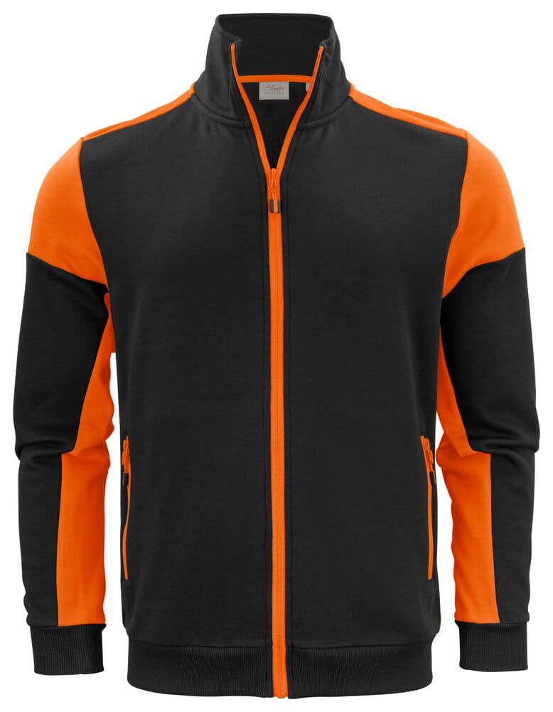 Prime Pull Fermeture Complète Hommes coloris Noir / Orange