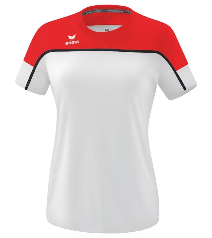 T-shirt CHANGE by erima coloris Blanc / Rouge / Noir