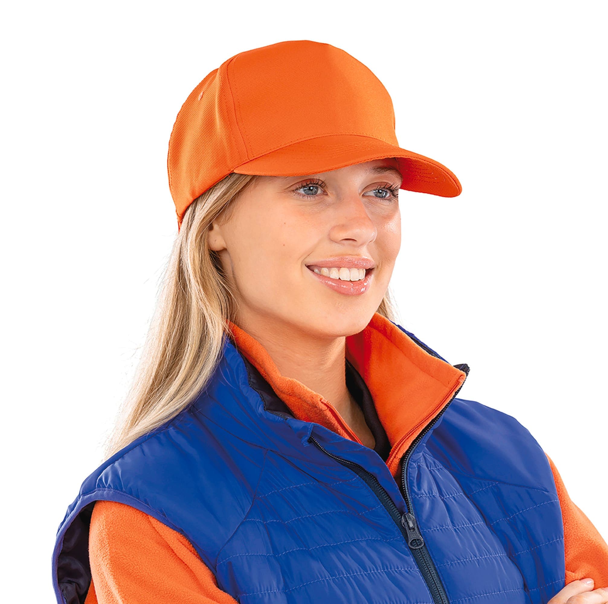 Casquette recyclée 5 panneaux en situation