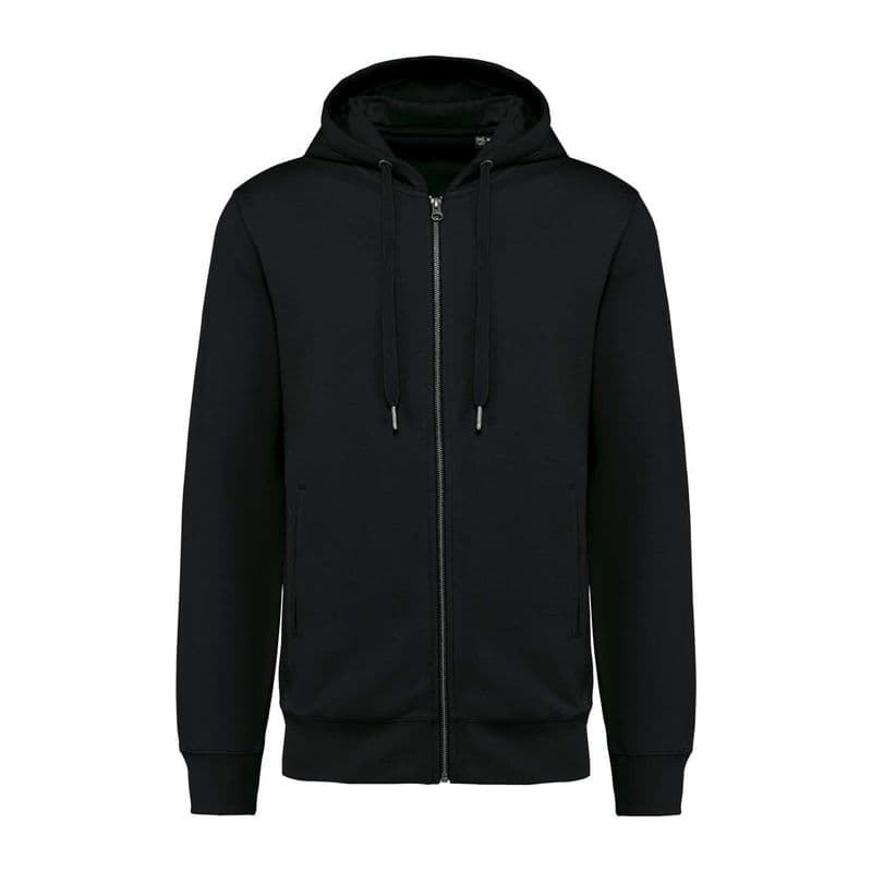 Unisex Eco-Friendly Hooded Sweatshirt coloris Noir