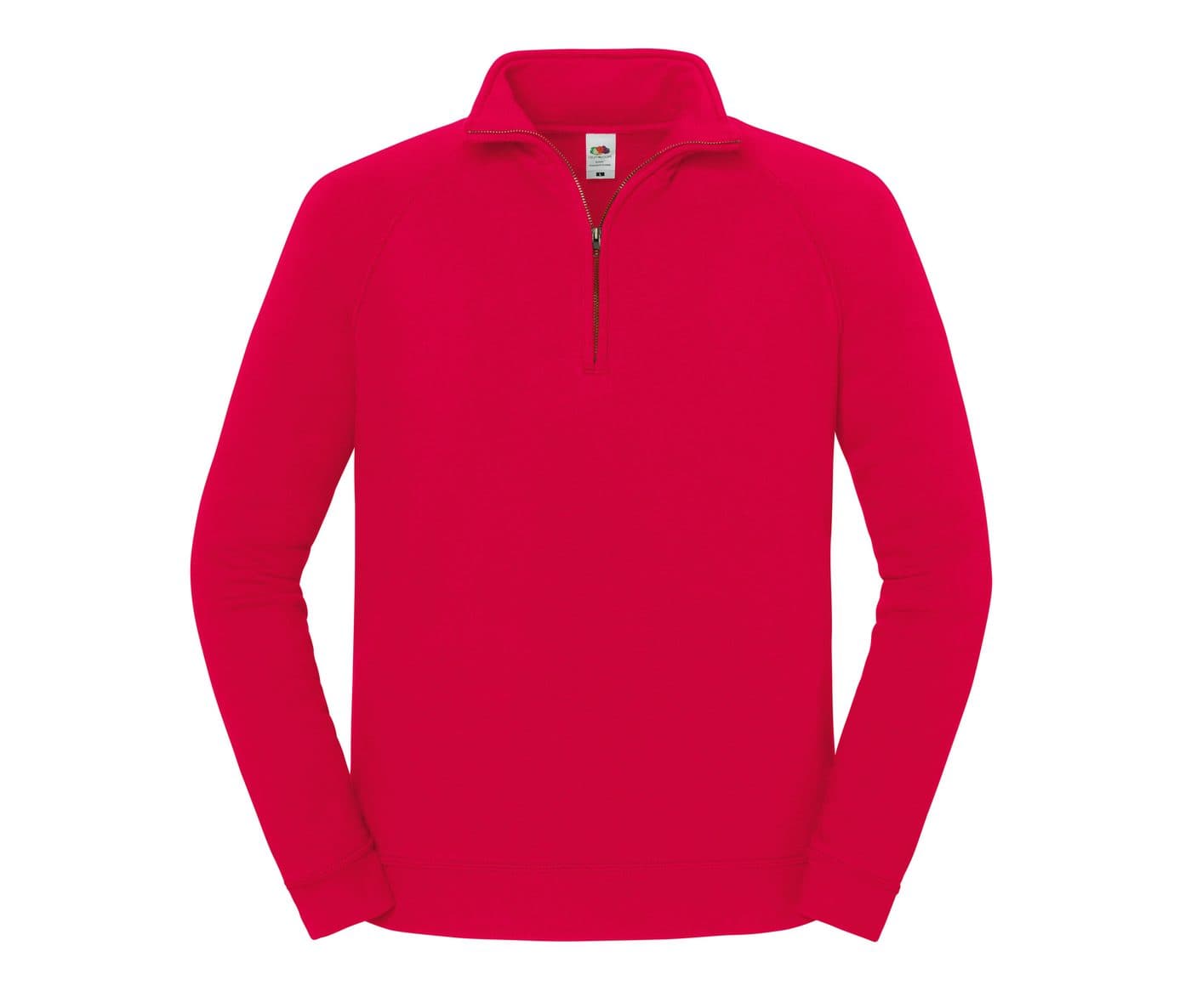 ICONIC PREMIUM ZIP NECK SWEAT coloris Rouge