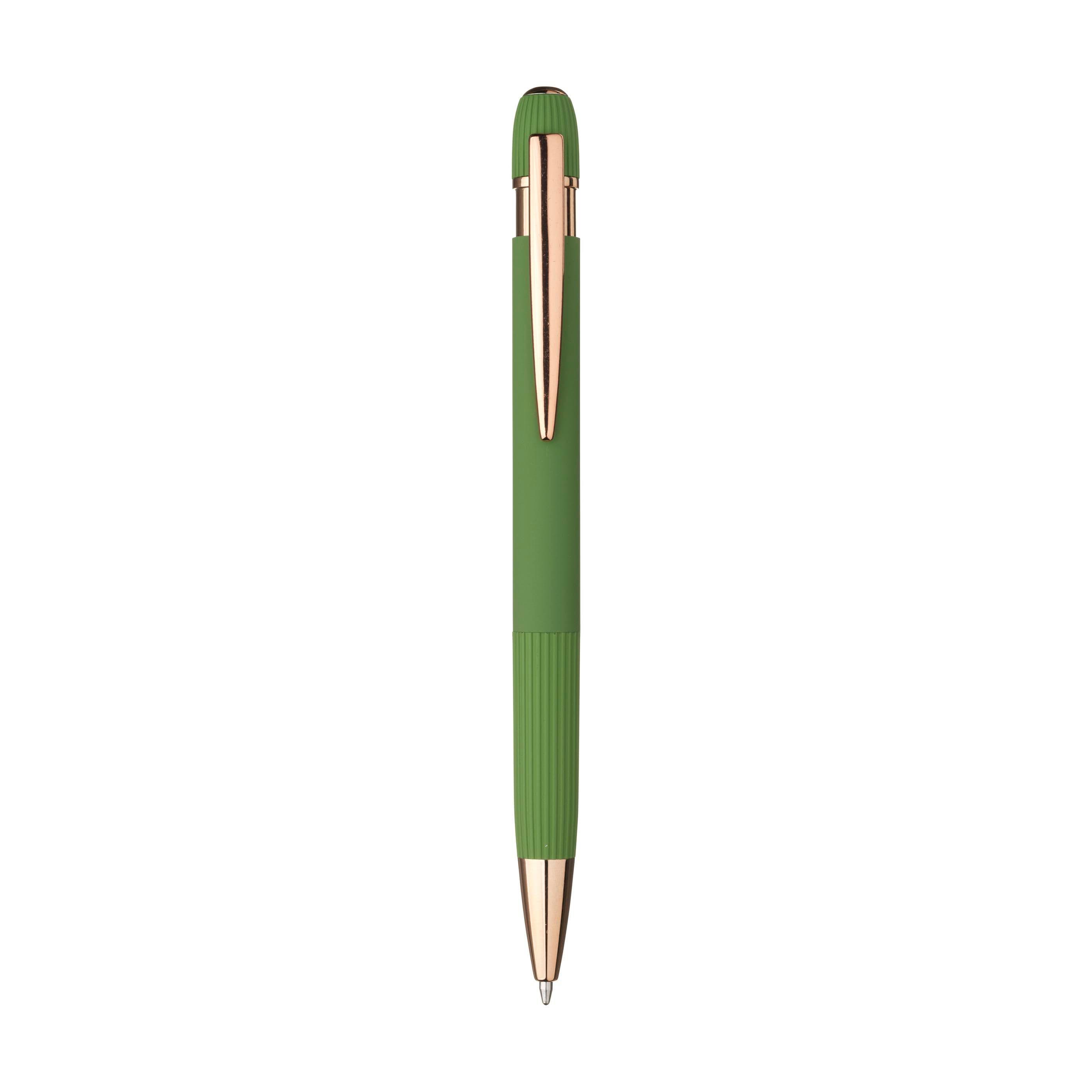Stylo Lunox RCS recyclé alu soft touch en situation