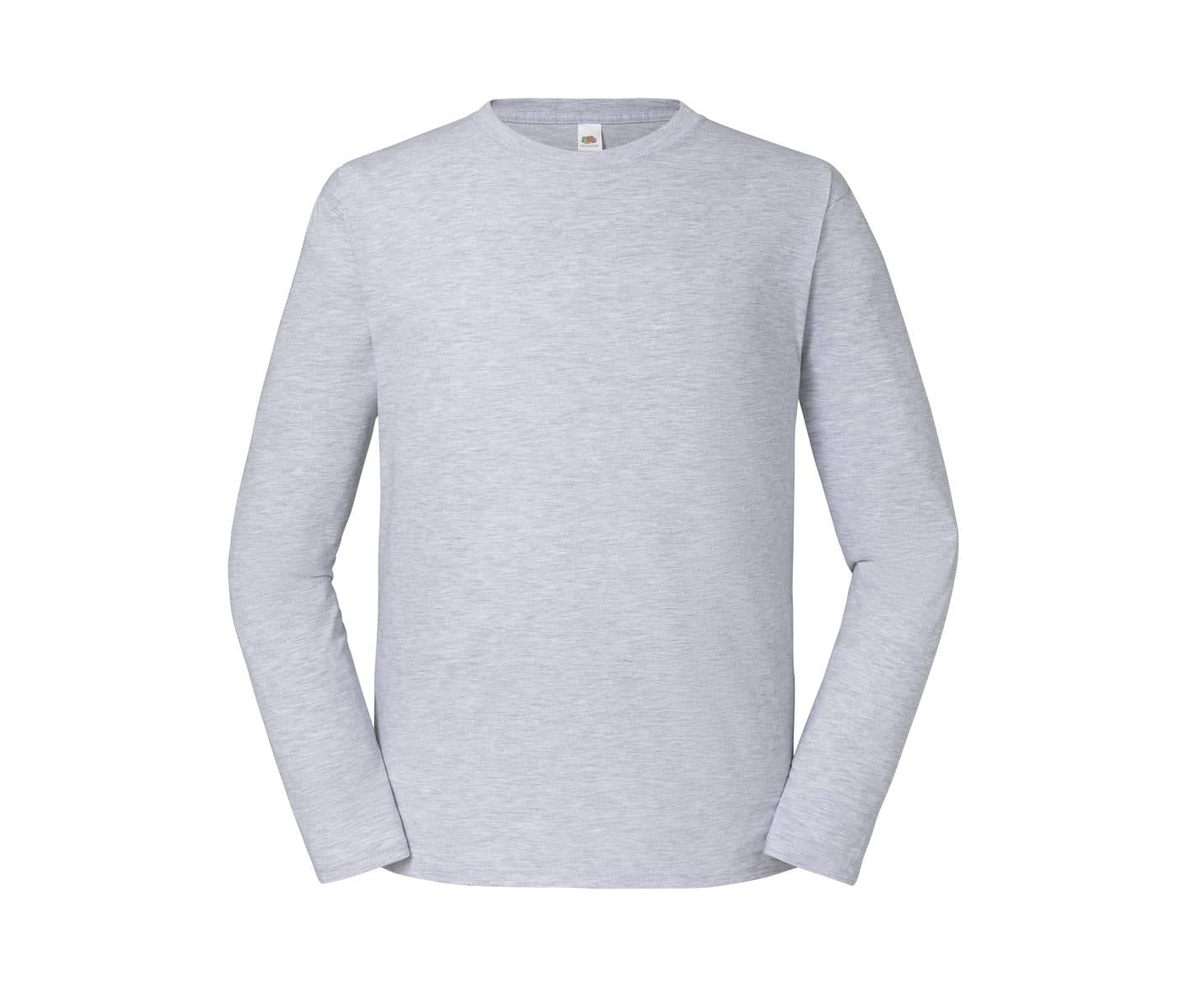ICONIC 195 RINGSPUN PREMIUM LONG SLEEVE T coloris Gris chiné