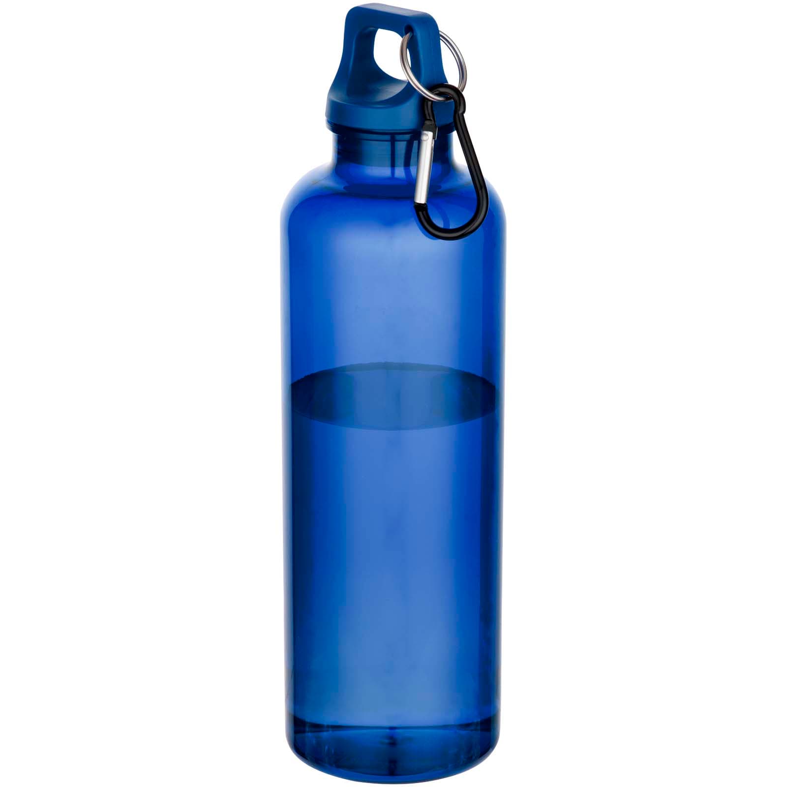 Bouteille d’eau Oregon de 750 ml en plastique recyclé certifié RCS avec mousqueton coloris Bleu roi