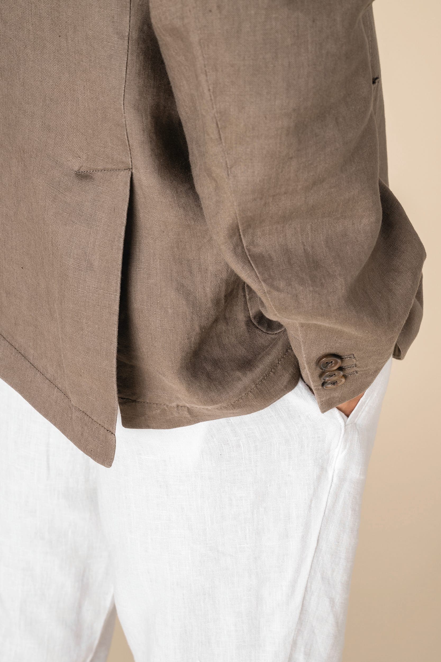Blazer délavé en lin homme en situation