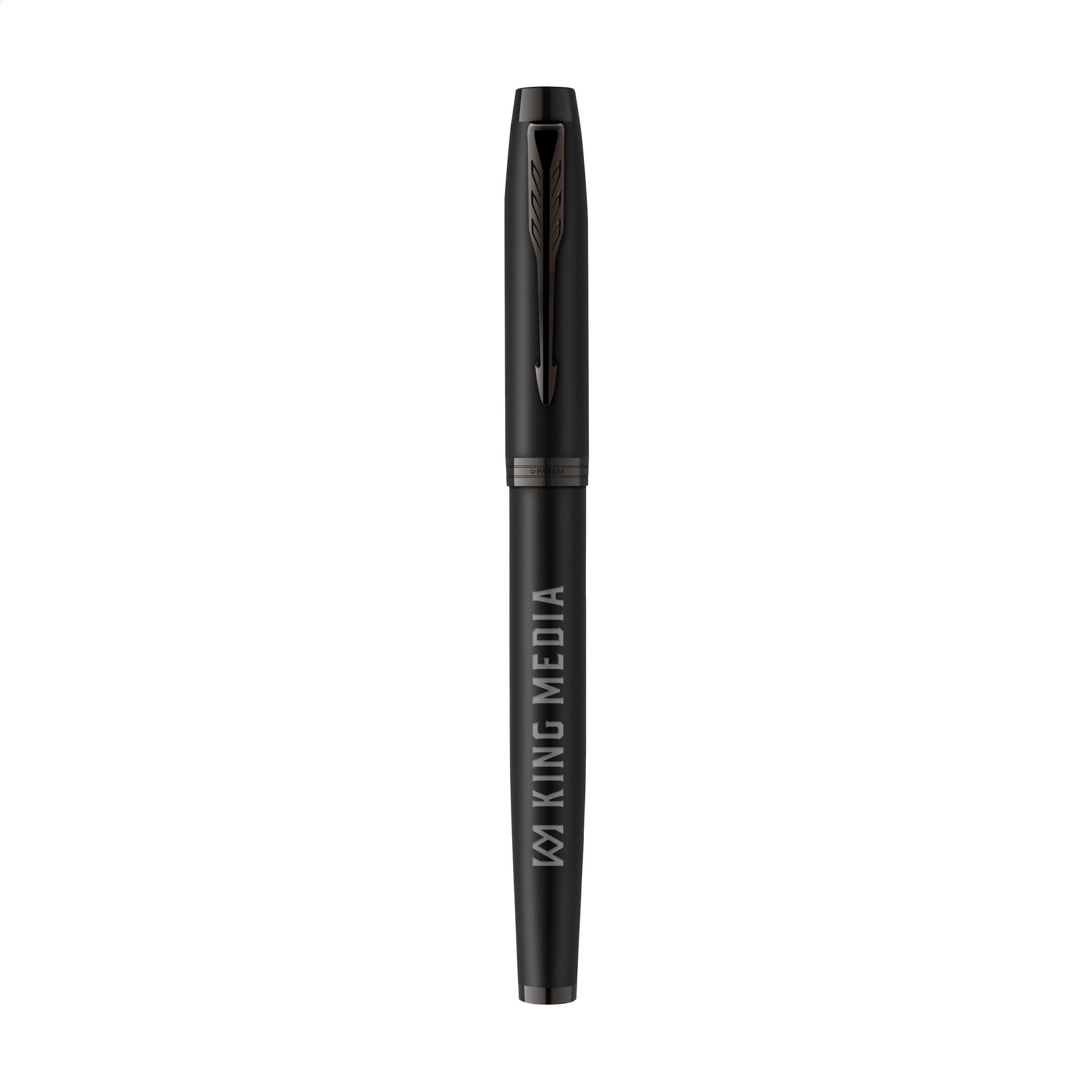 Parker IM Achromatic roller pen noir en situation