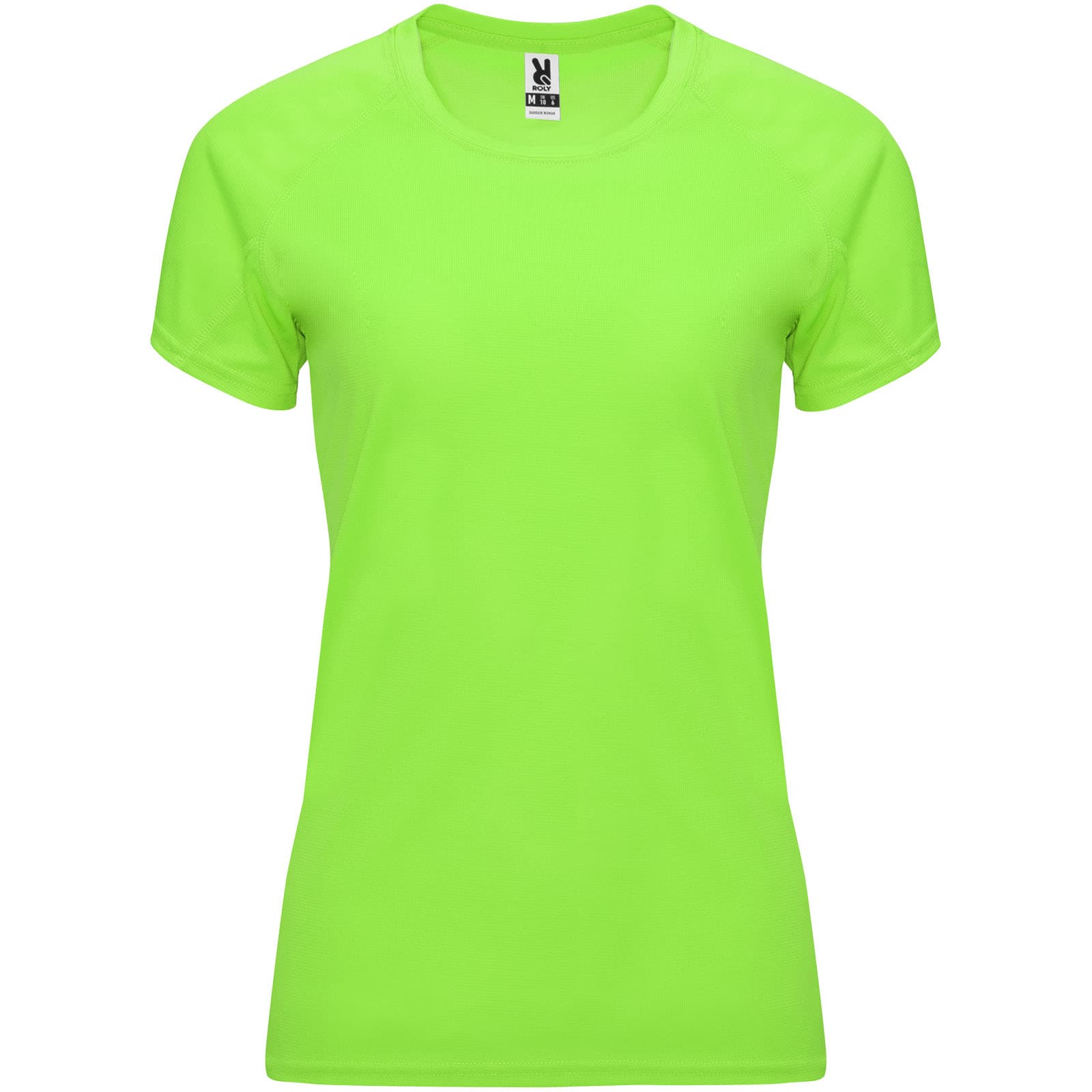 T-shirt de sport de 135 g/m² Bahrain à manches courtes pour femme coloris Vert fluo