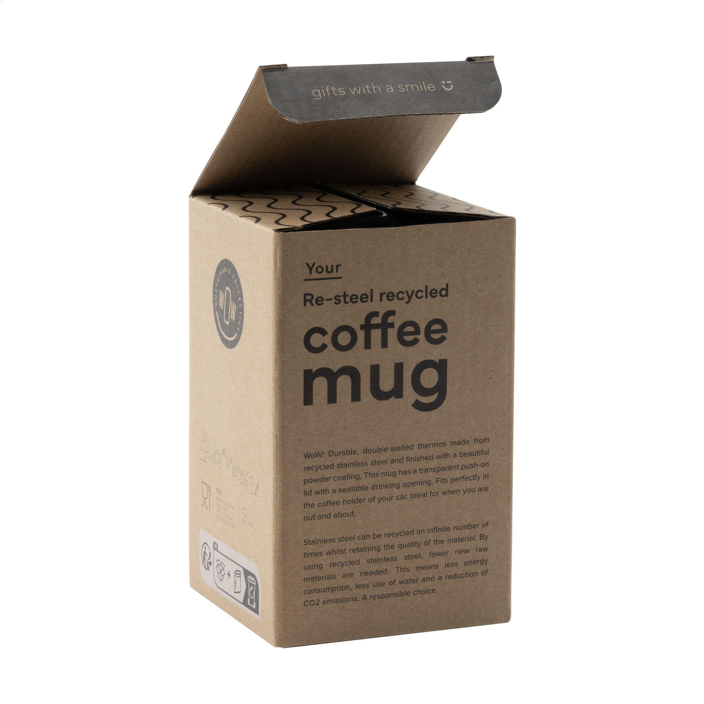 Gobelet thermos Re-Steel RCS recyclé 380 ml en situation