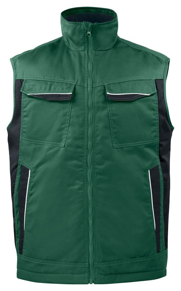 5704 GILET SANS MANCHES coloris Vert Forêt
