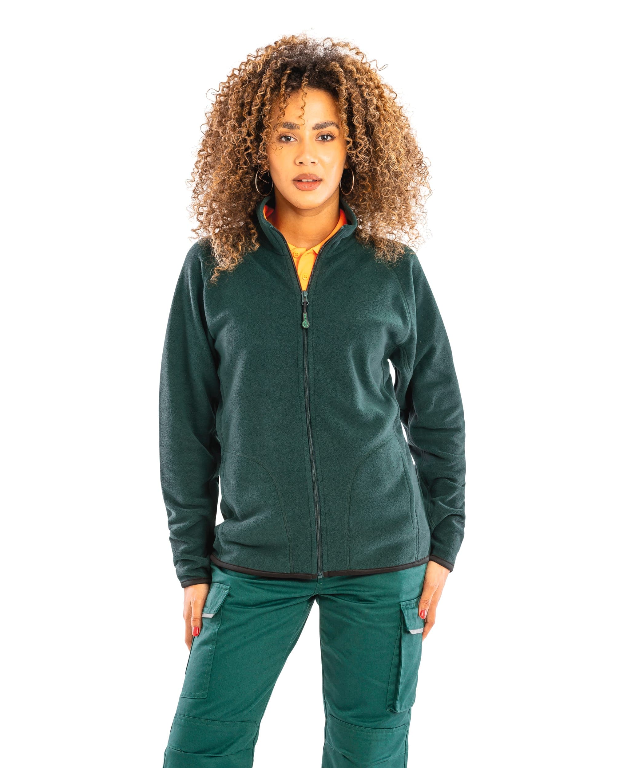 Veste polarthermique en polaire recyclée en situation