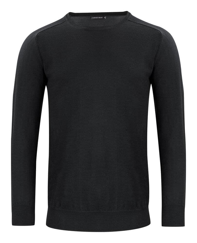 Merino U Pull Tricoté Hommes coloris Noir
