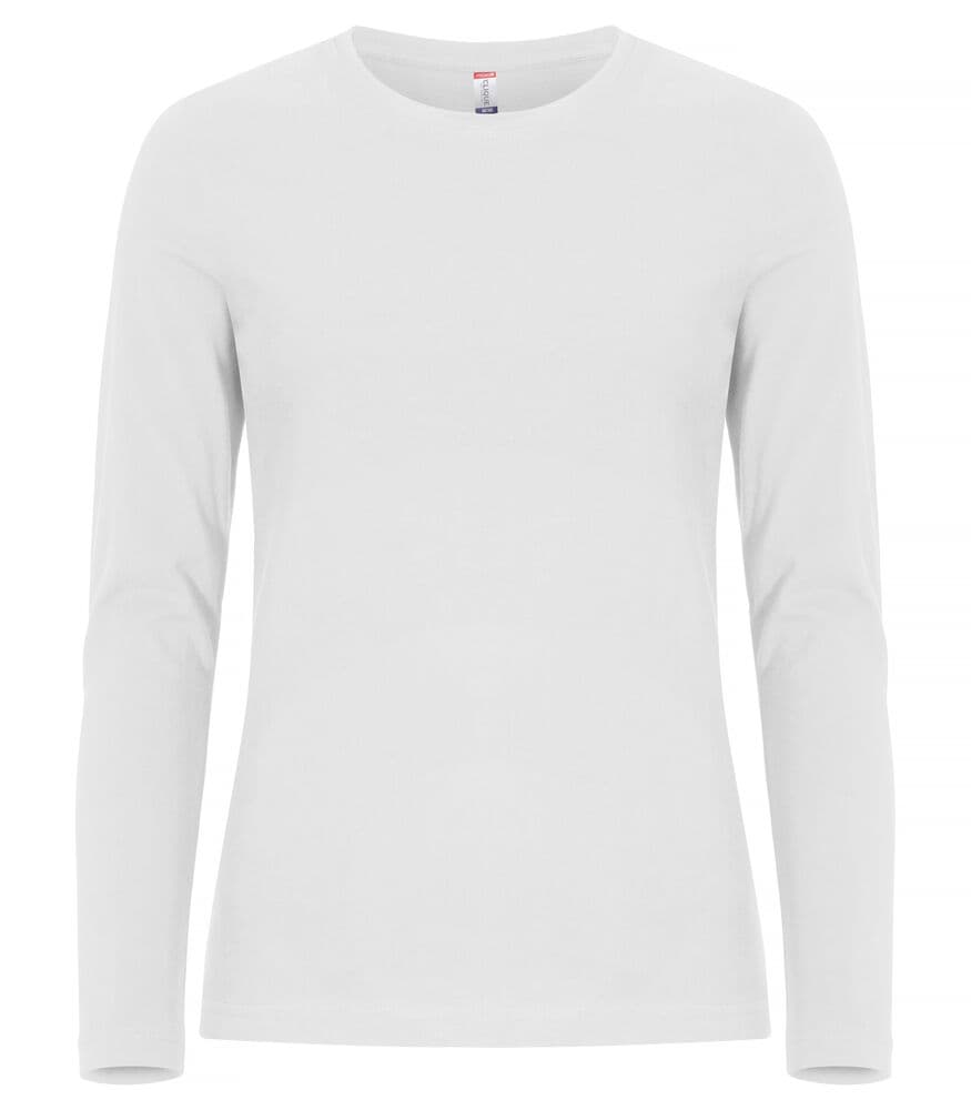 Clique Premium Fashion-T LS Women coloris Blanc