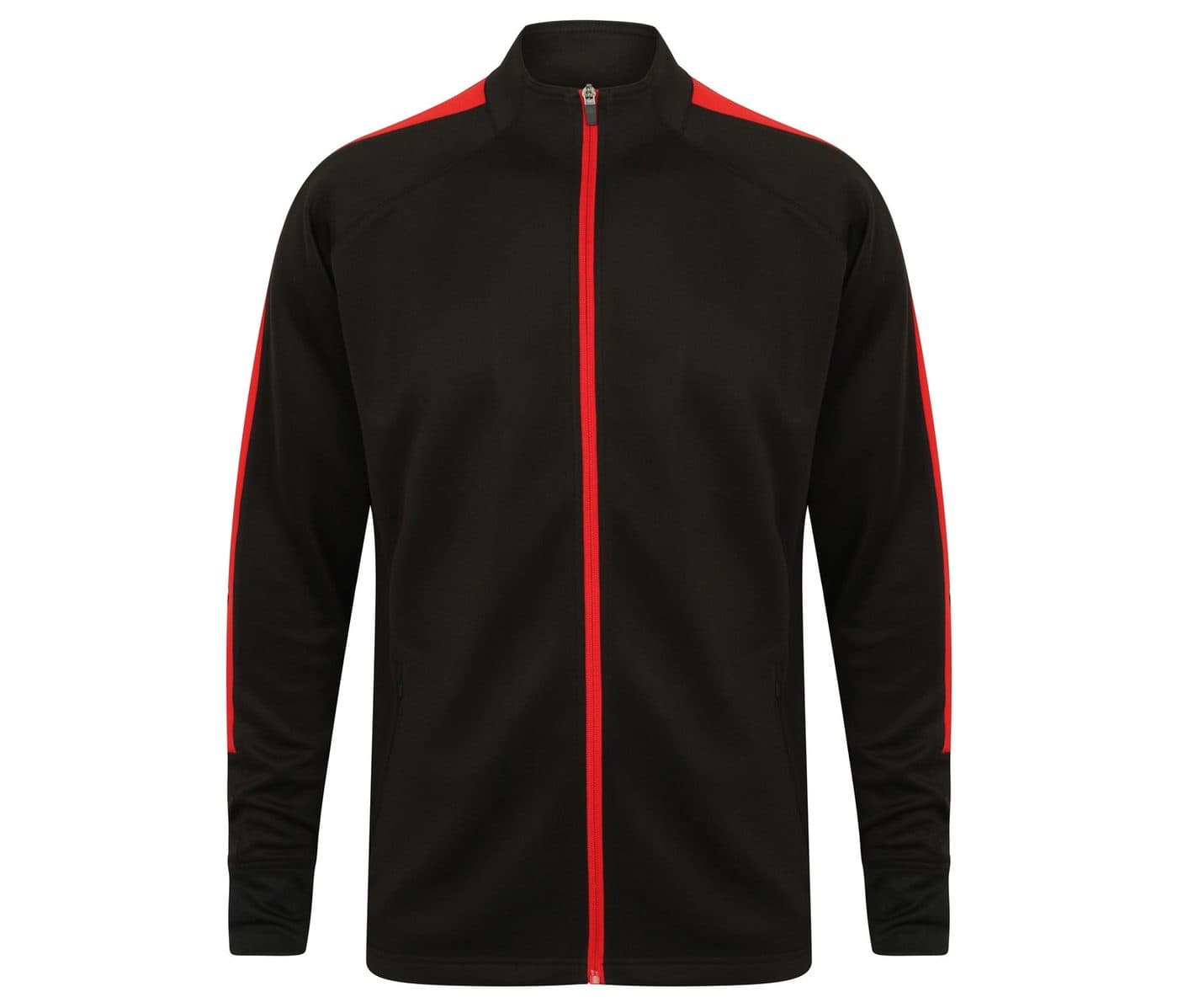 ADULT'S KNITTED TRACKSUIT TOP coloris Noir / Rouge
