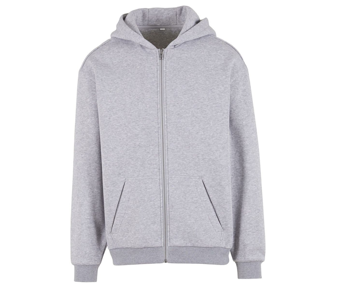 LOOSE FIT ZIP HOODY coloris Gris chiné
