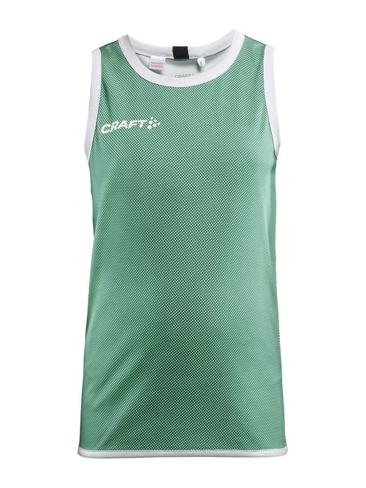 Craft Progress reversible basket singlet jr coloris Vert / Blanc