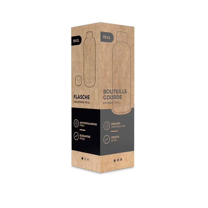 BOUTEILLE GOURDE 75 cl INOX en situation