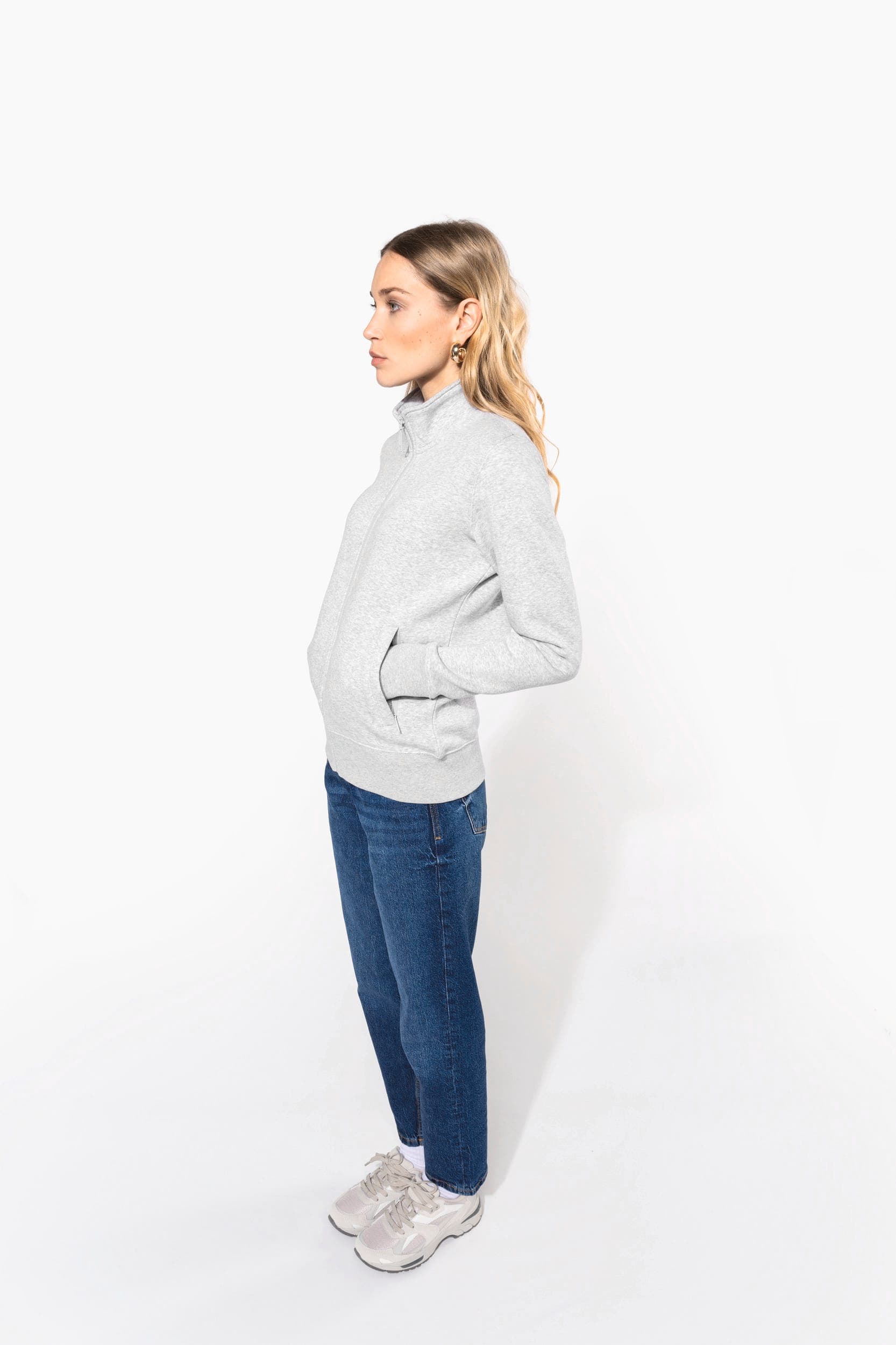 Veste molleton gratté femme en situation