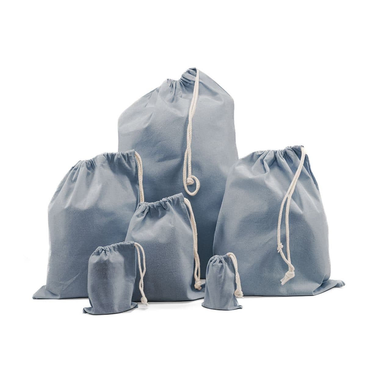 RECYCLED COTTON BAG coloris Gris clair chiné