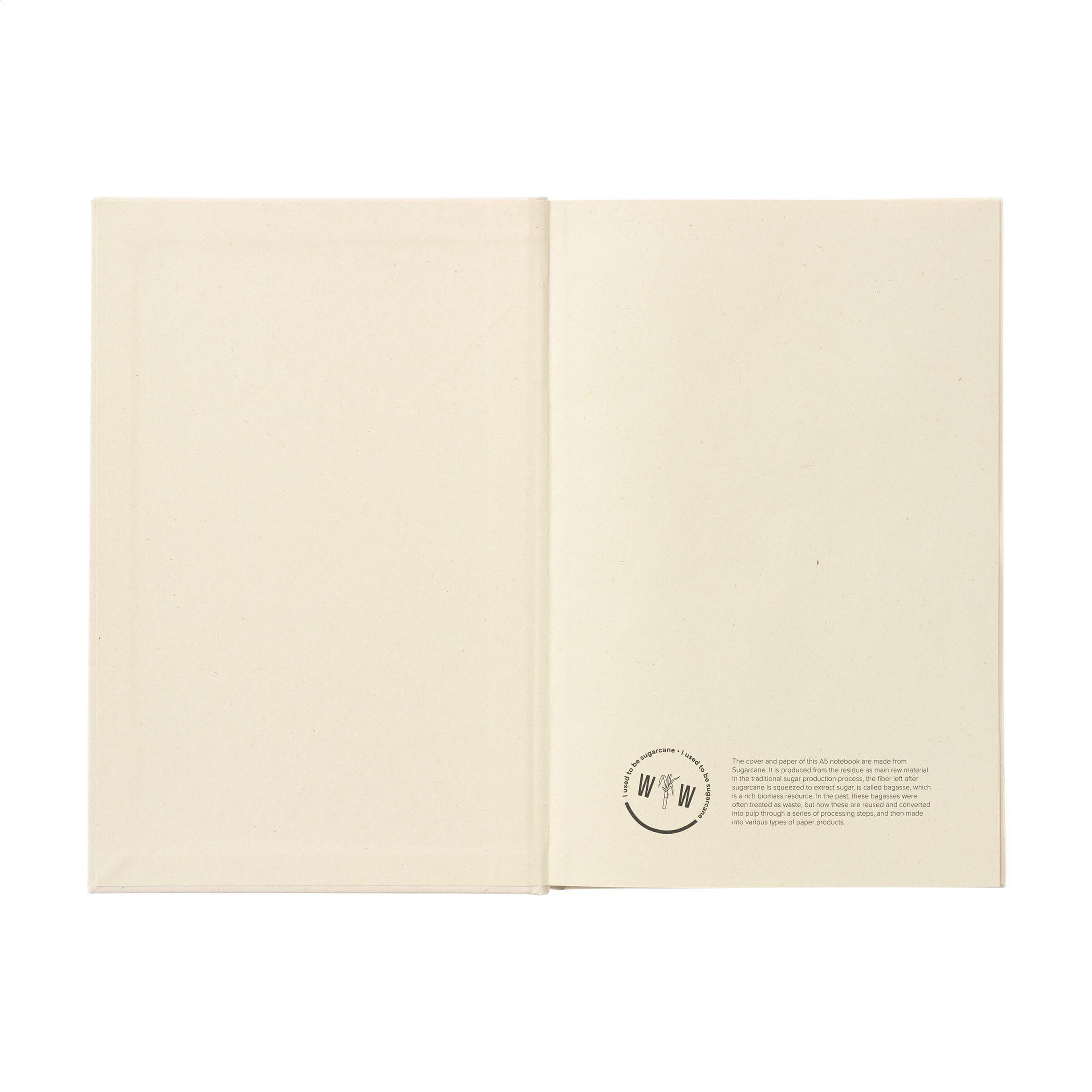 Carnet de notes Bagasse canne à sucre A5 en situation