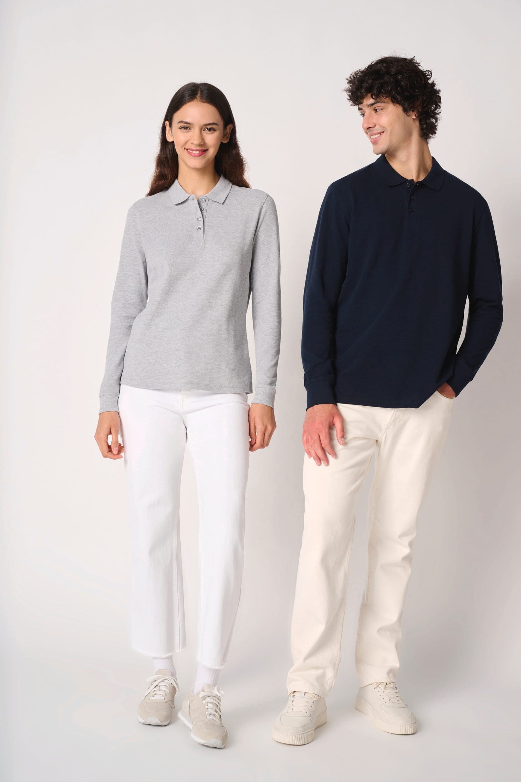 Polo piqué LSL femme en situation