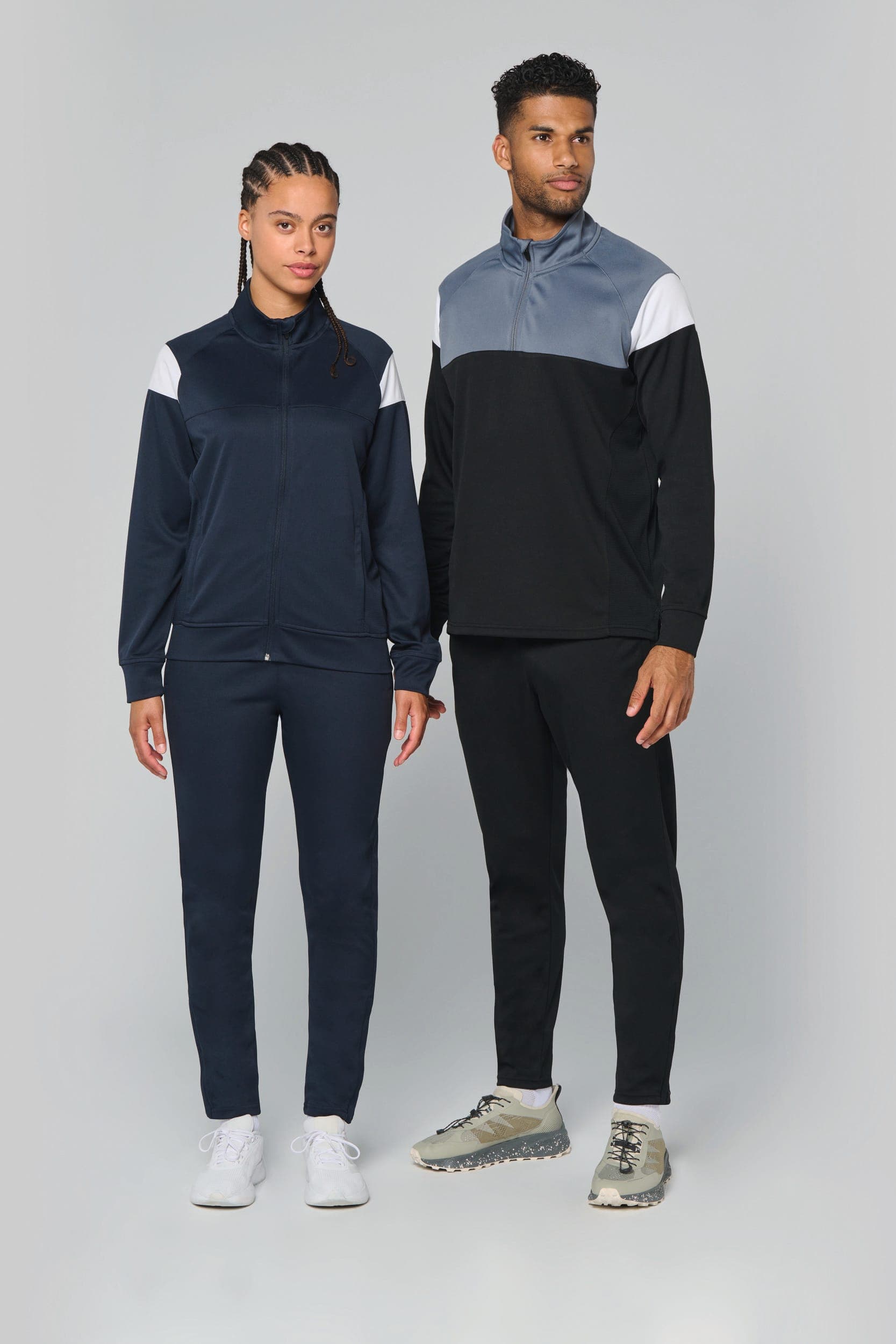 Sweat d'entrainement 1/4 zip unisexe en situation