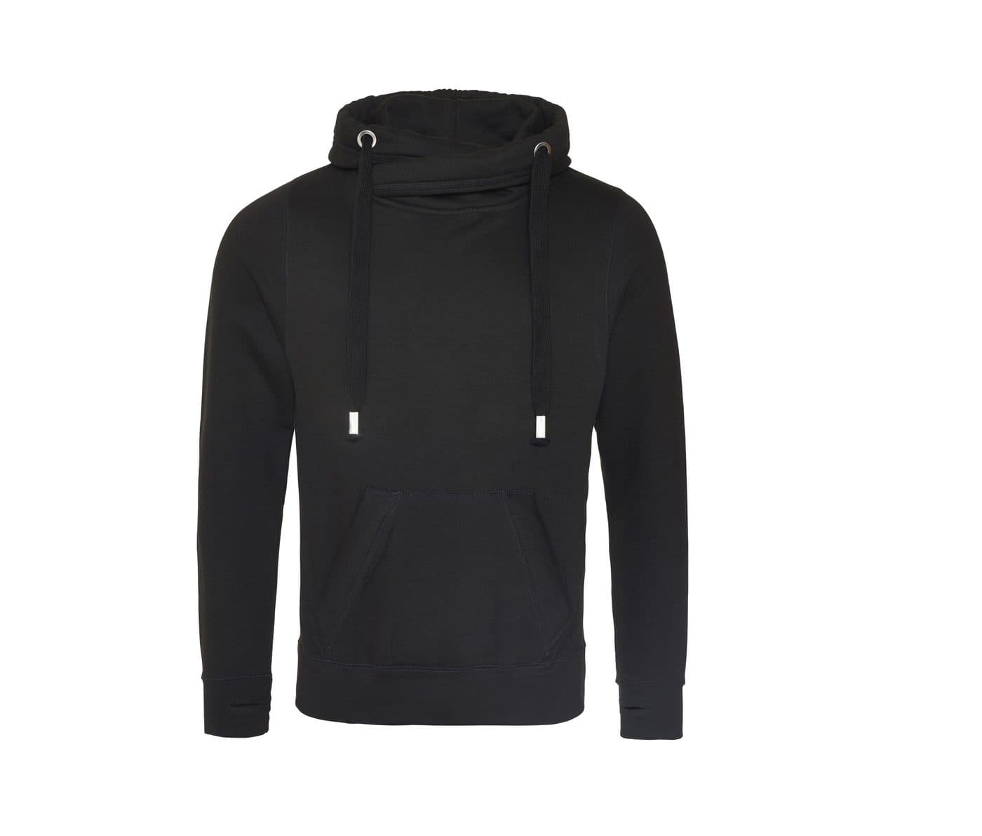 CROSS NECK HOODIE coloris Noir jais
