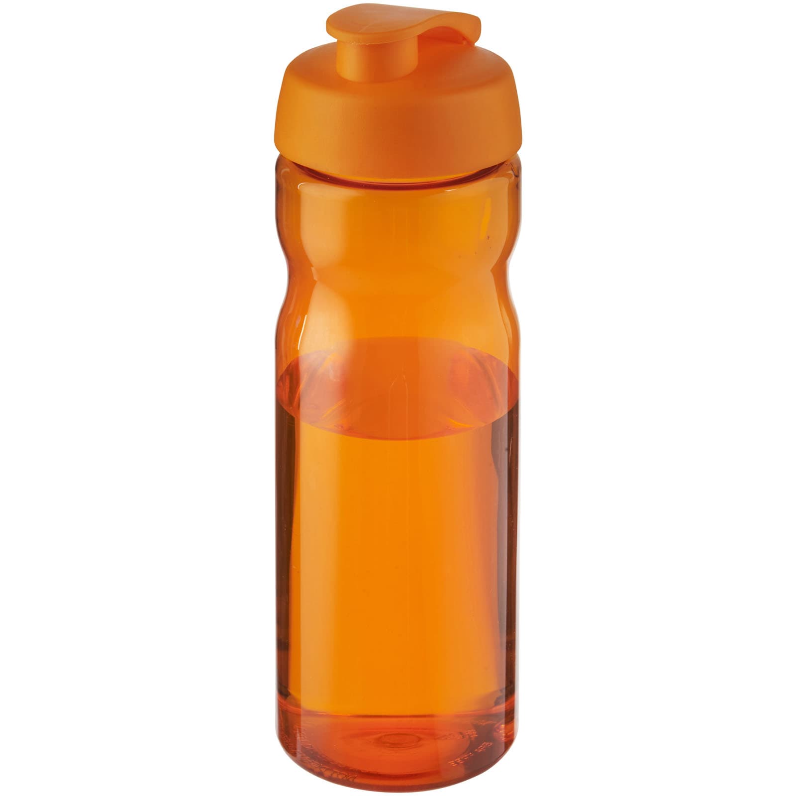 Bouteille de sport H2O Active® Base 650ml avec couvercle à clapet coloris Orange
