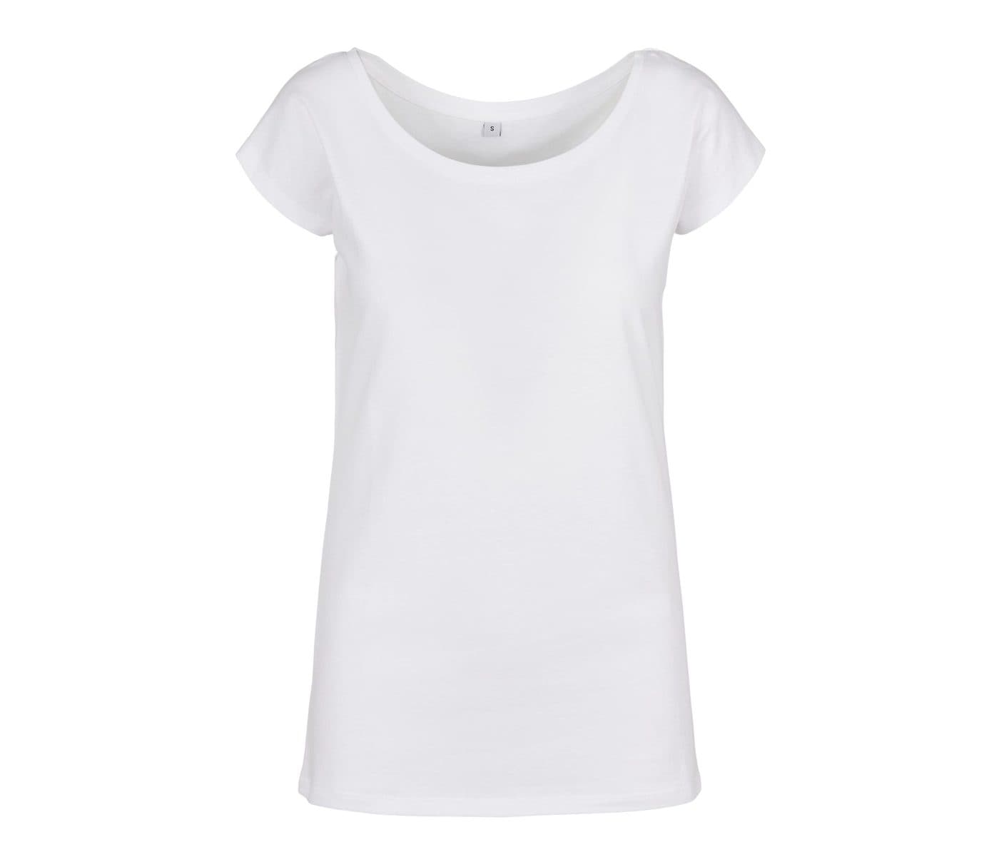 LADIES WIDE NECK TEE coloris Blanc