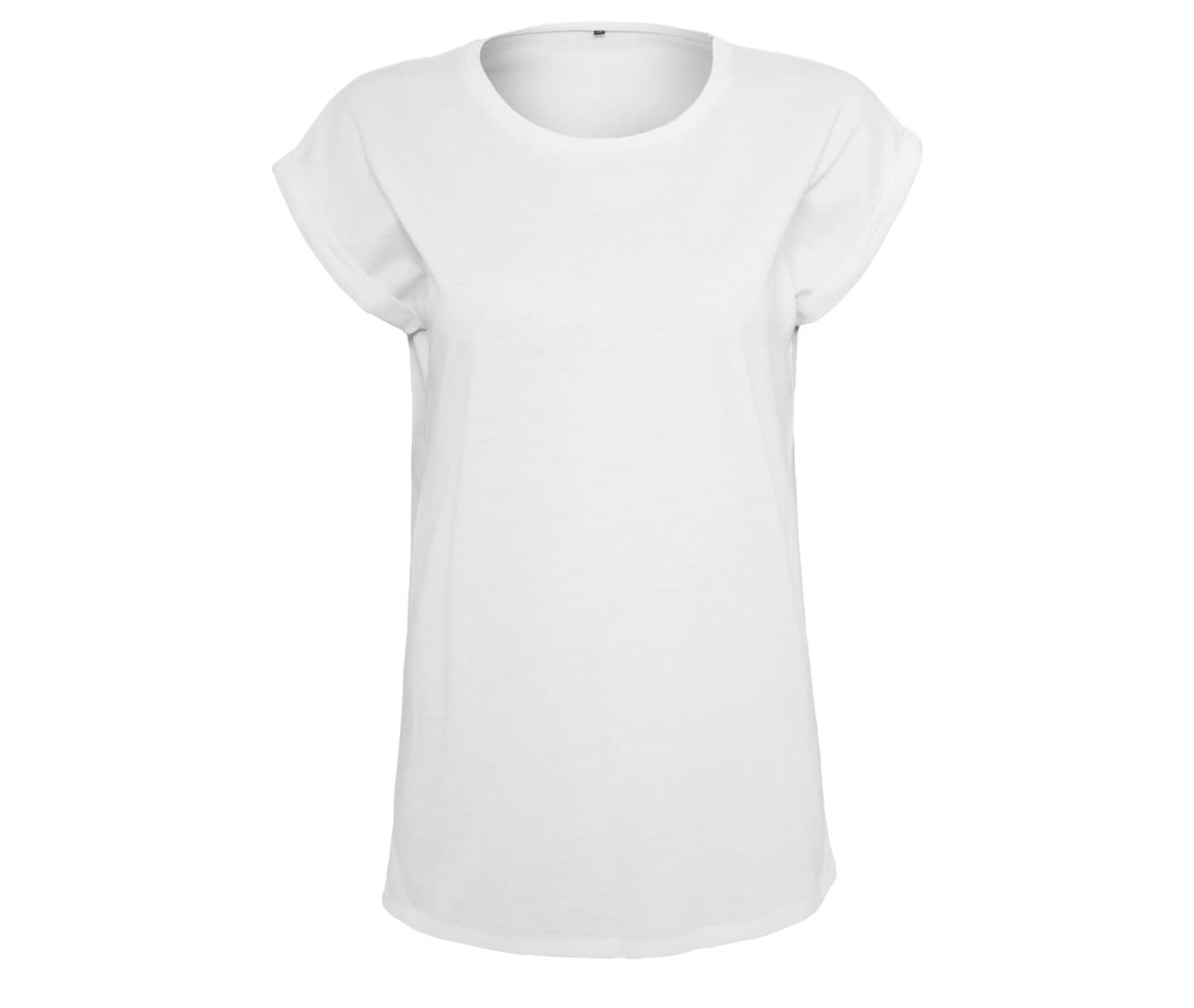 LADIES ORGANIC EXTENDED SHOULDER TEE coloris Blanc