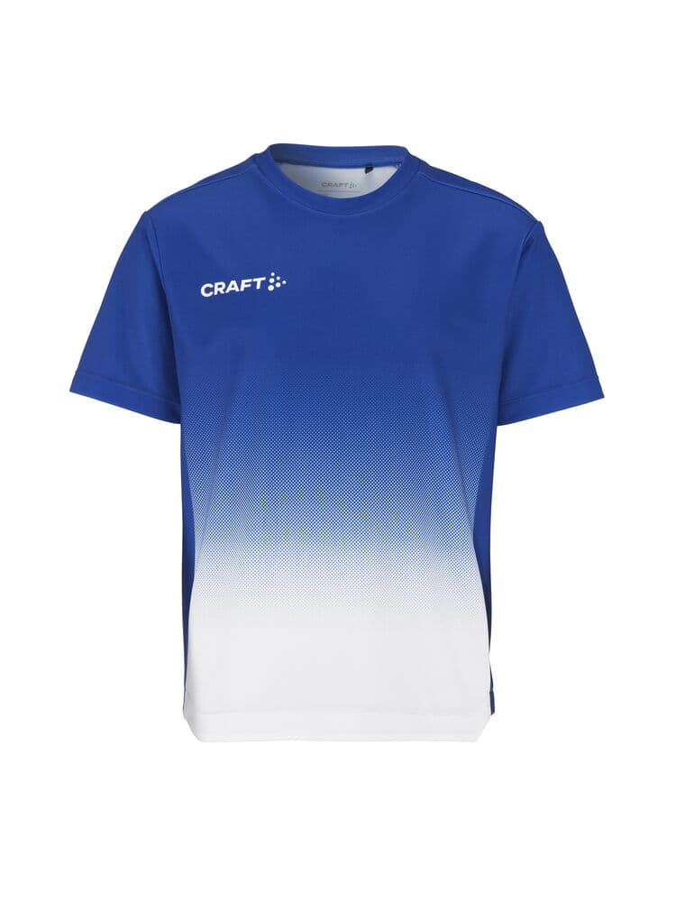 Craft Evolve 2.0 structured graphic jersey jr coloris Bleu / Blanc