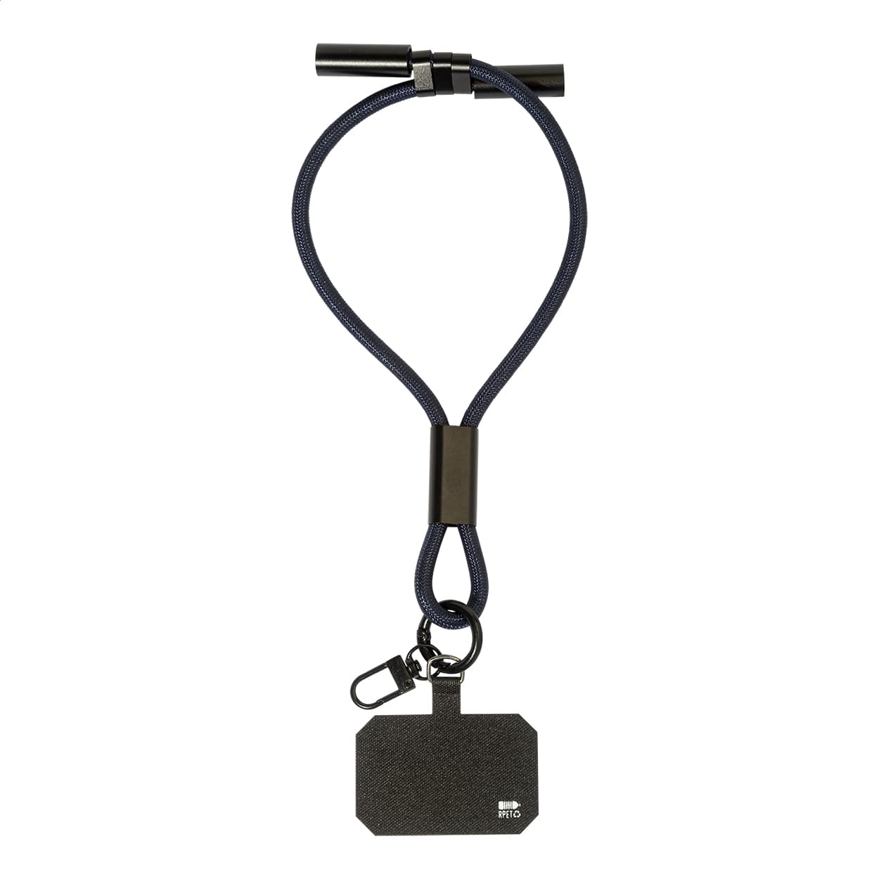 Bracelet pour téléphone portable en RPET 60 W coloris Bleu foncé