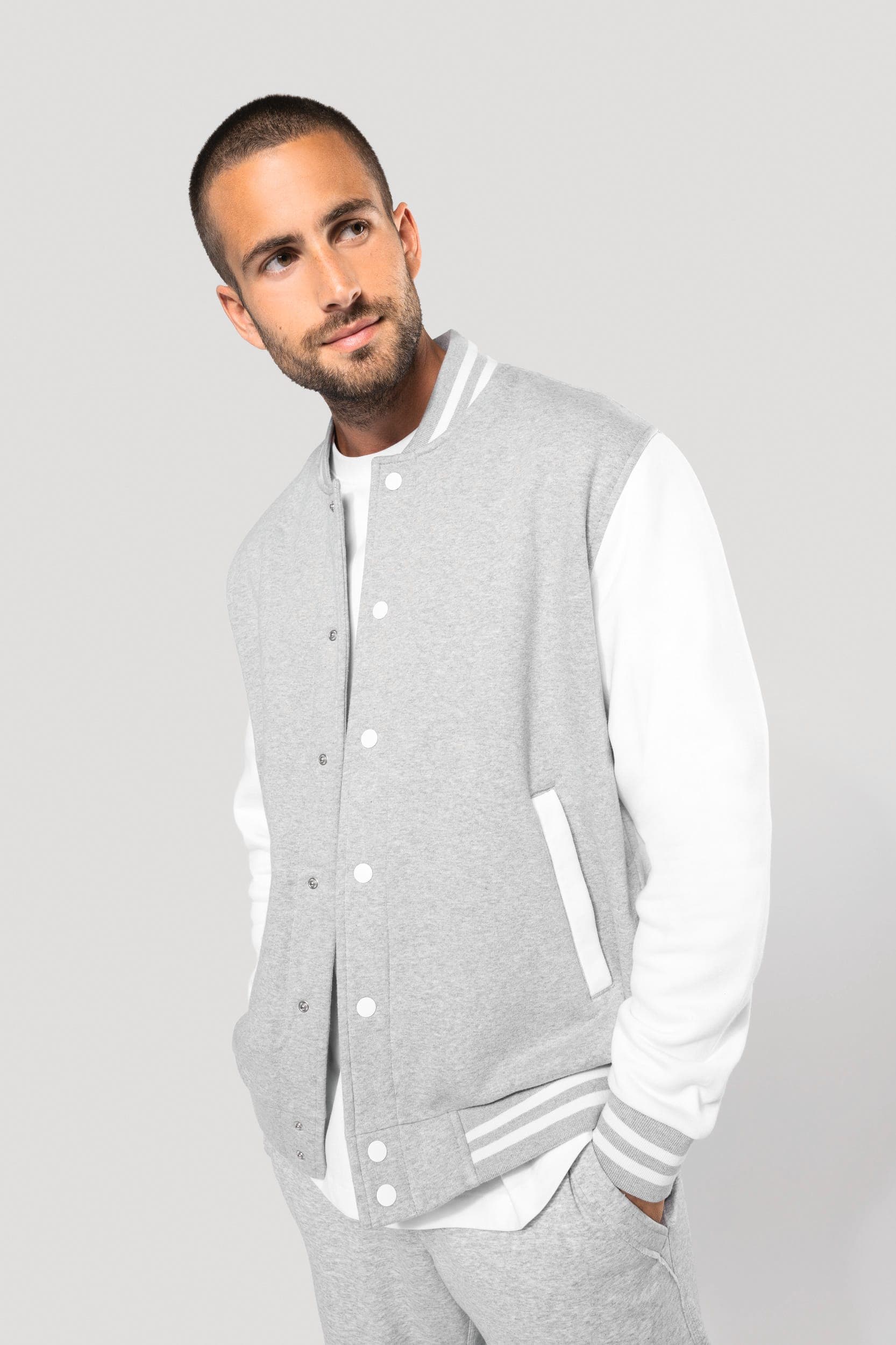Blouson molleton teddy unisexe en situation