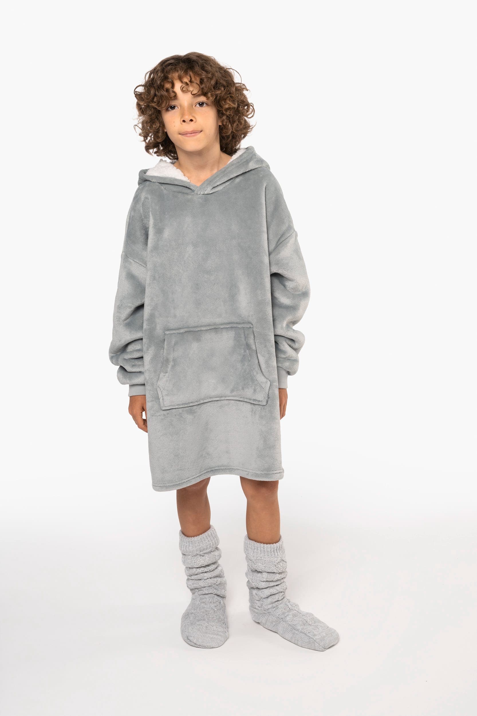 Plaid poncho enfant en situation