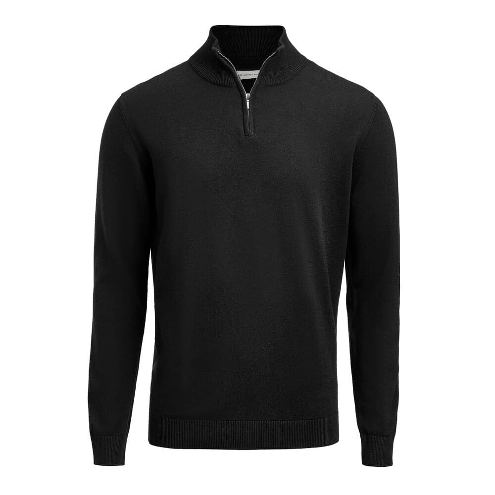 Pull Tricoté Demi-Zip Ashland Unisexe coloris Noir