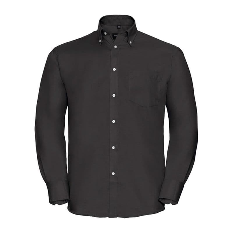 Russel men Non-iron shirt long-sleeve coloris Noir