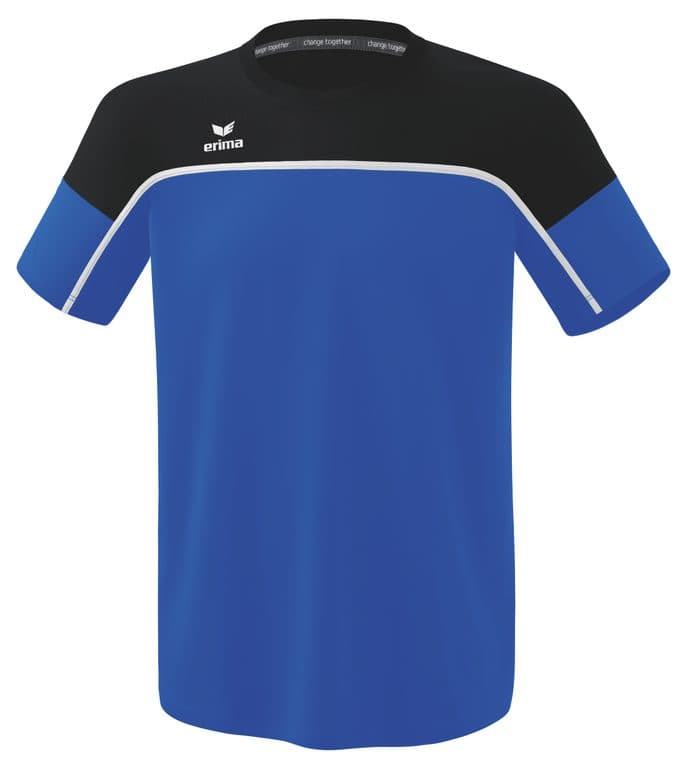T-shirt CHANGE by erima coloris Bleu roi / Noir / Blanc